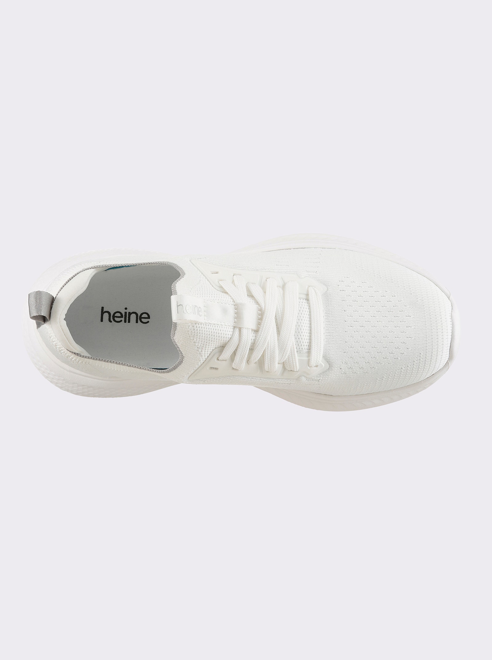 heine Sneaker aus Textilstrick - weiss