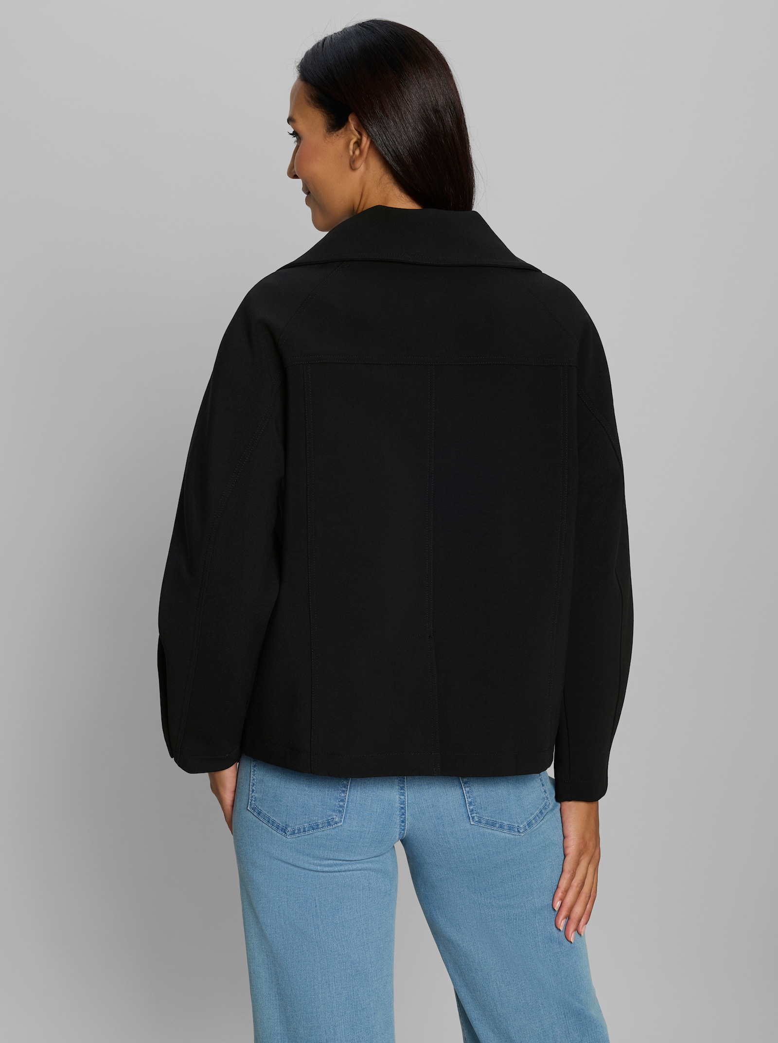 heine Übergangsjacke mit Umlegekragen - schwarz