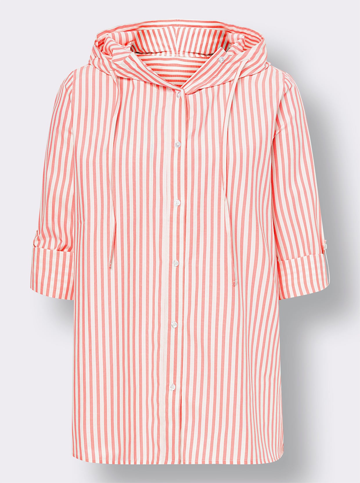 heine Gestreepte blouse - oranje/ecru gestreept