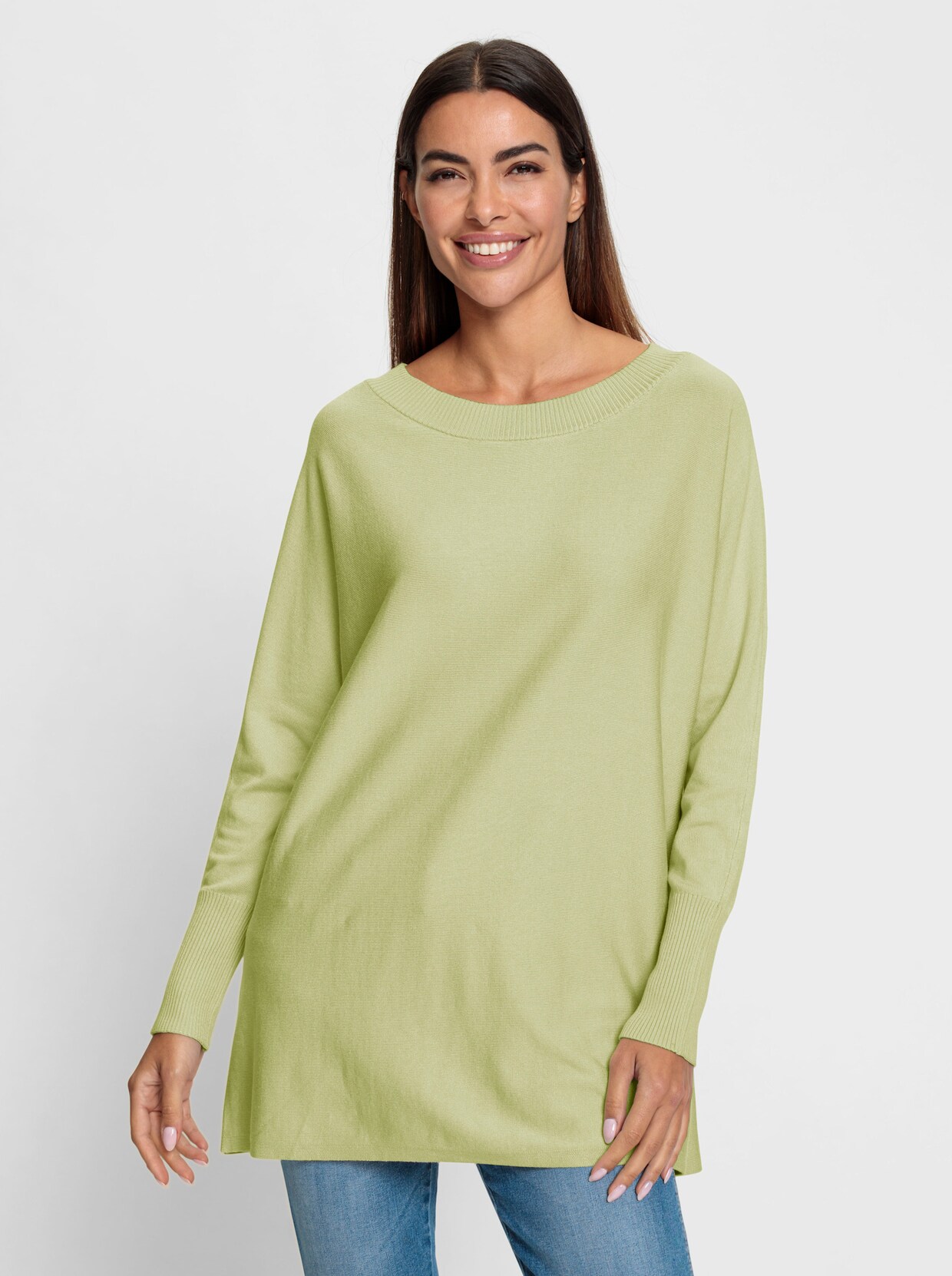 heine Pull en tricot fin - vert pistache