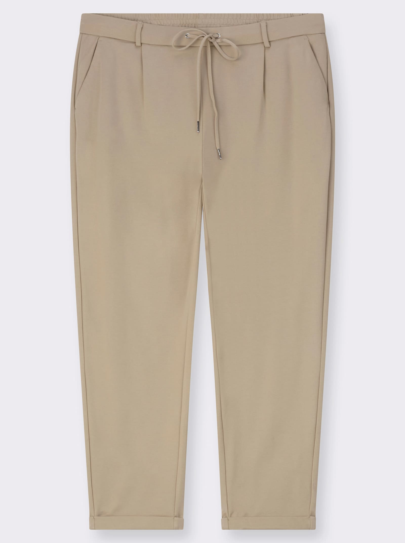 Jogg Pants in Interlock-Qualität - beige