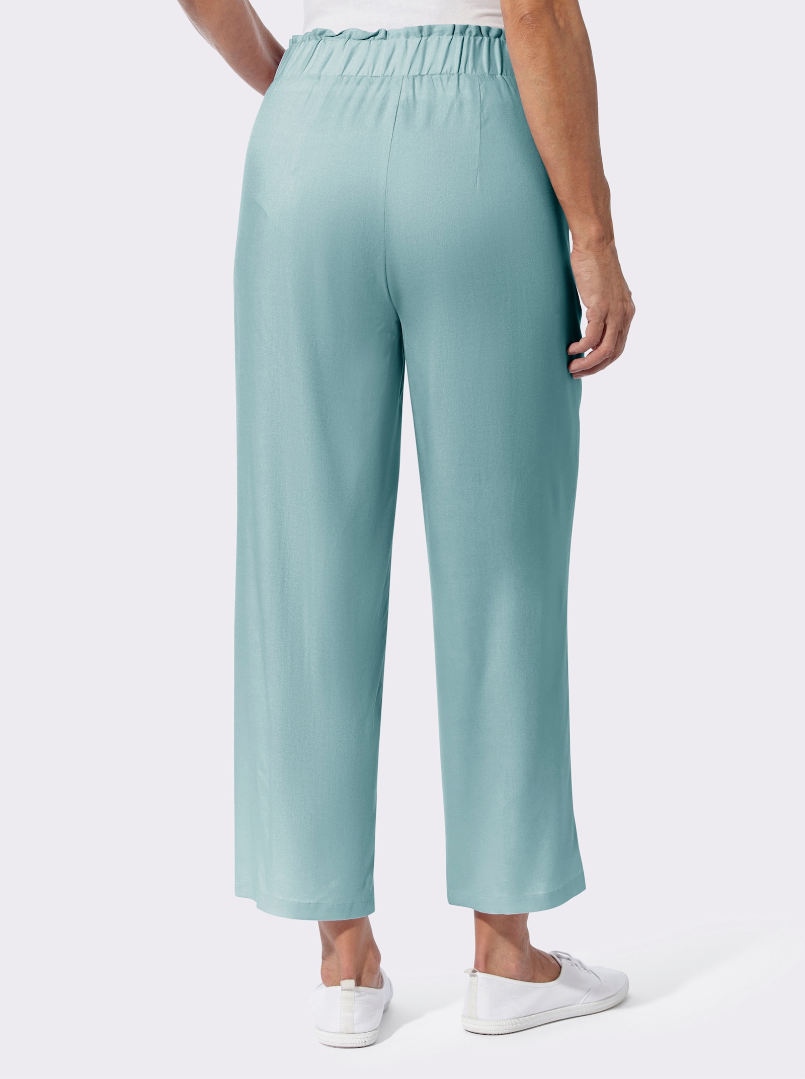 Hose im Paperbag-Style - mint