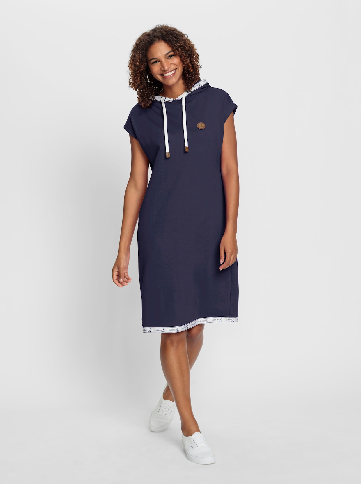 Jersey jurk - marine