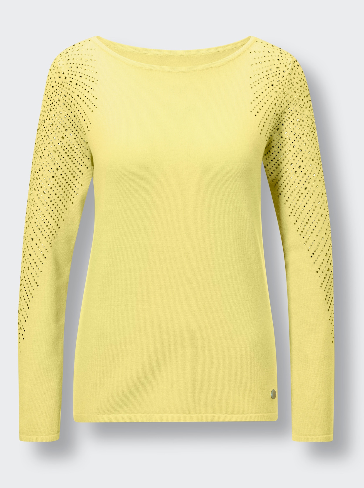 CREATION L PREMIUM Pull en viscose et lyocell - citron