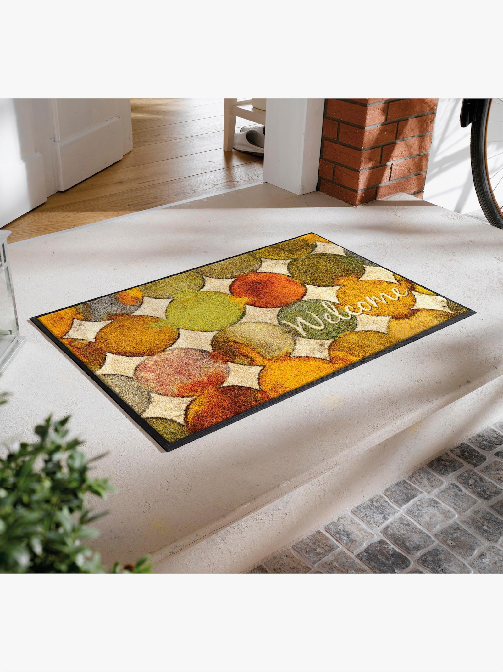 wash+dry by Kleen-Tex Fußmatte - grün-terra