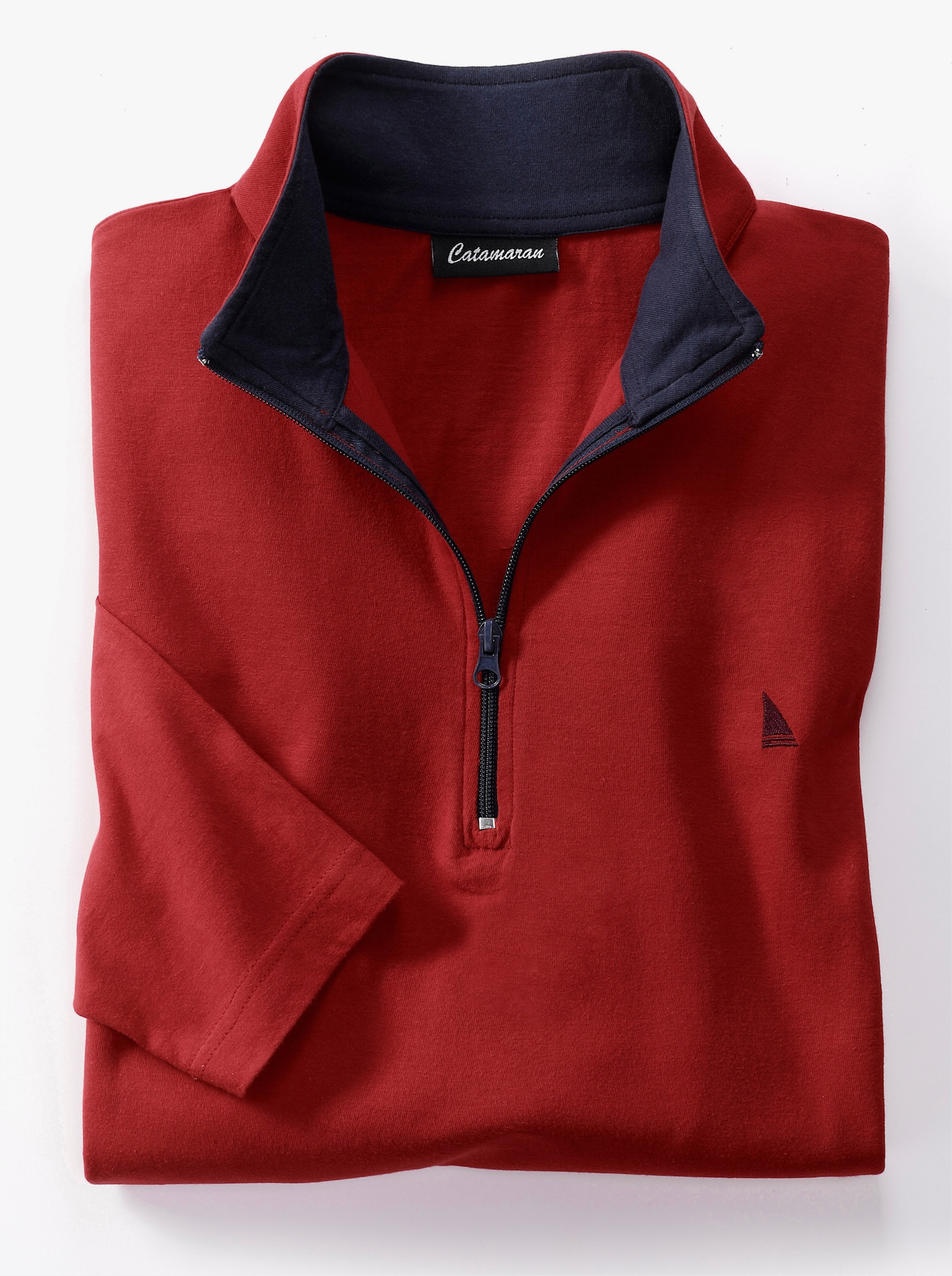 Catamaran Langarm-Shirt - kirsche