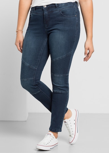 sheego Skinny Jeans - dark blue denim