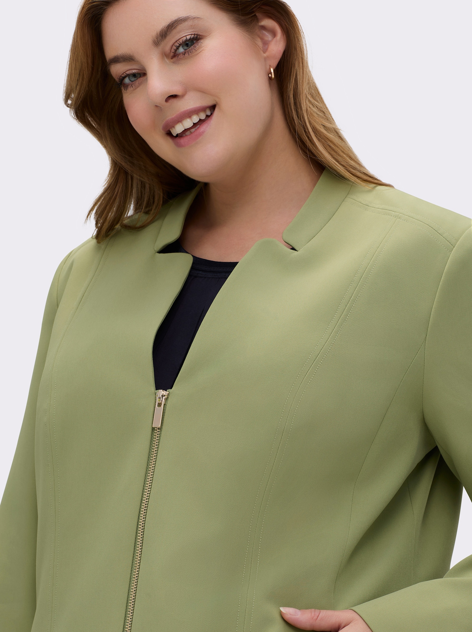 Jackenblazer in bügelfreier Qualität - schilf