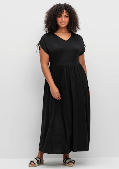 sheego Jerseykleid - schwarz