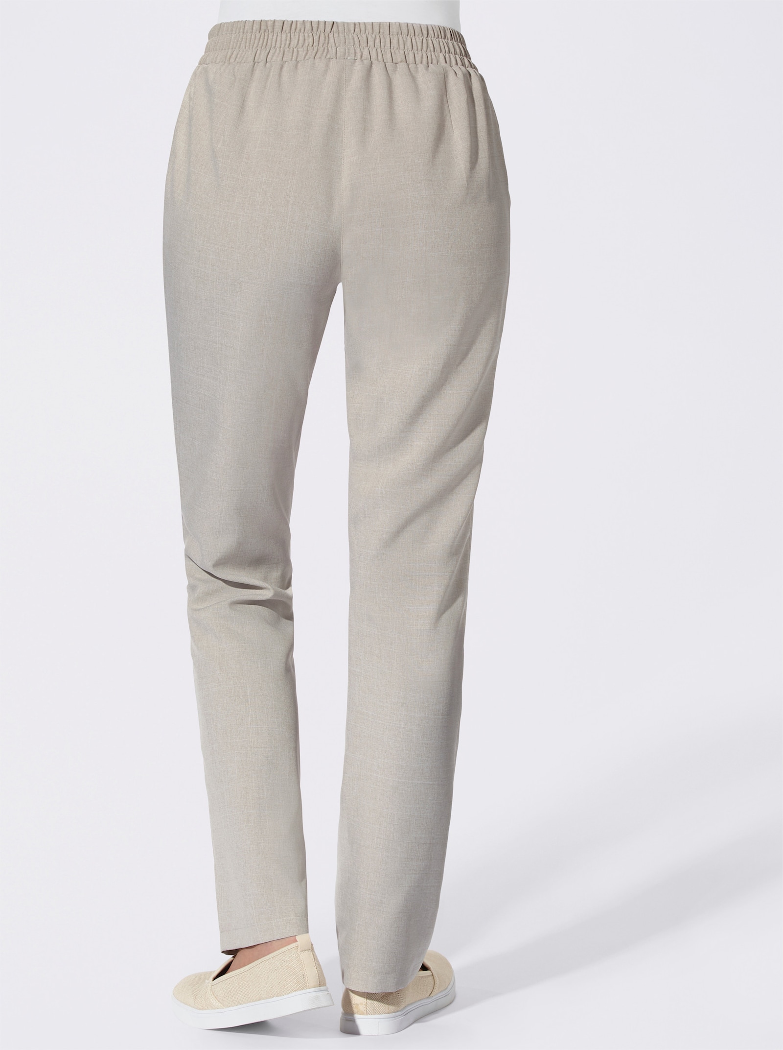 Broek in linnenlook - beige