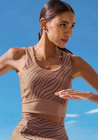 LASCANA ACTIVE Crop-Top - braun