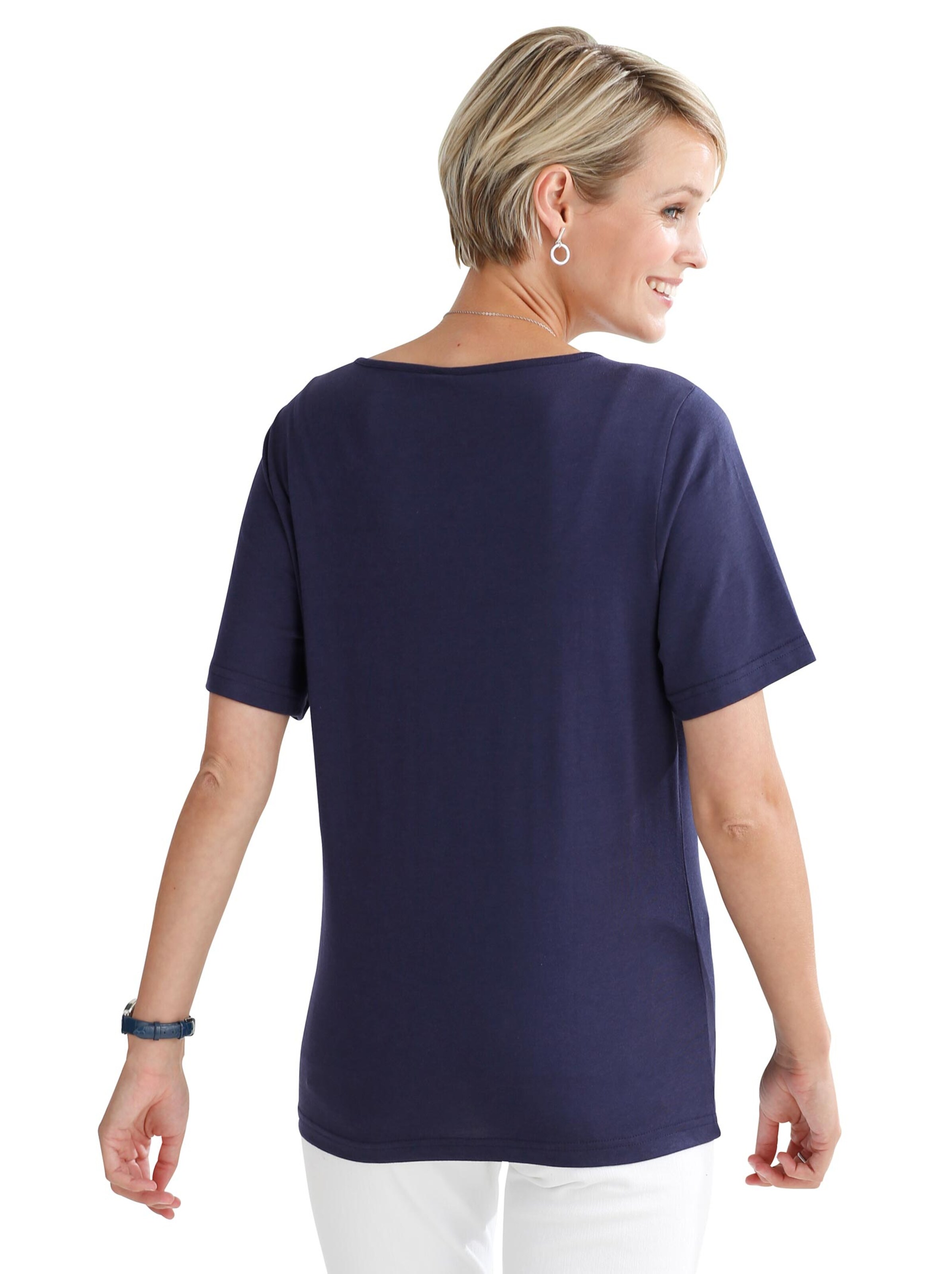 Shirt - nachtblau-bedruckt