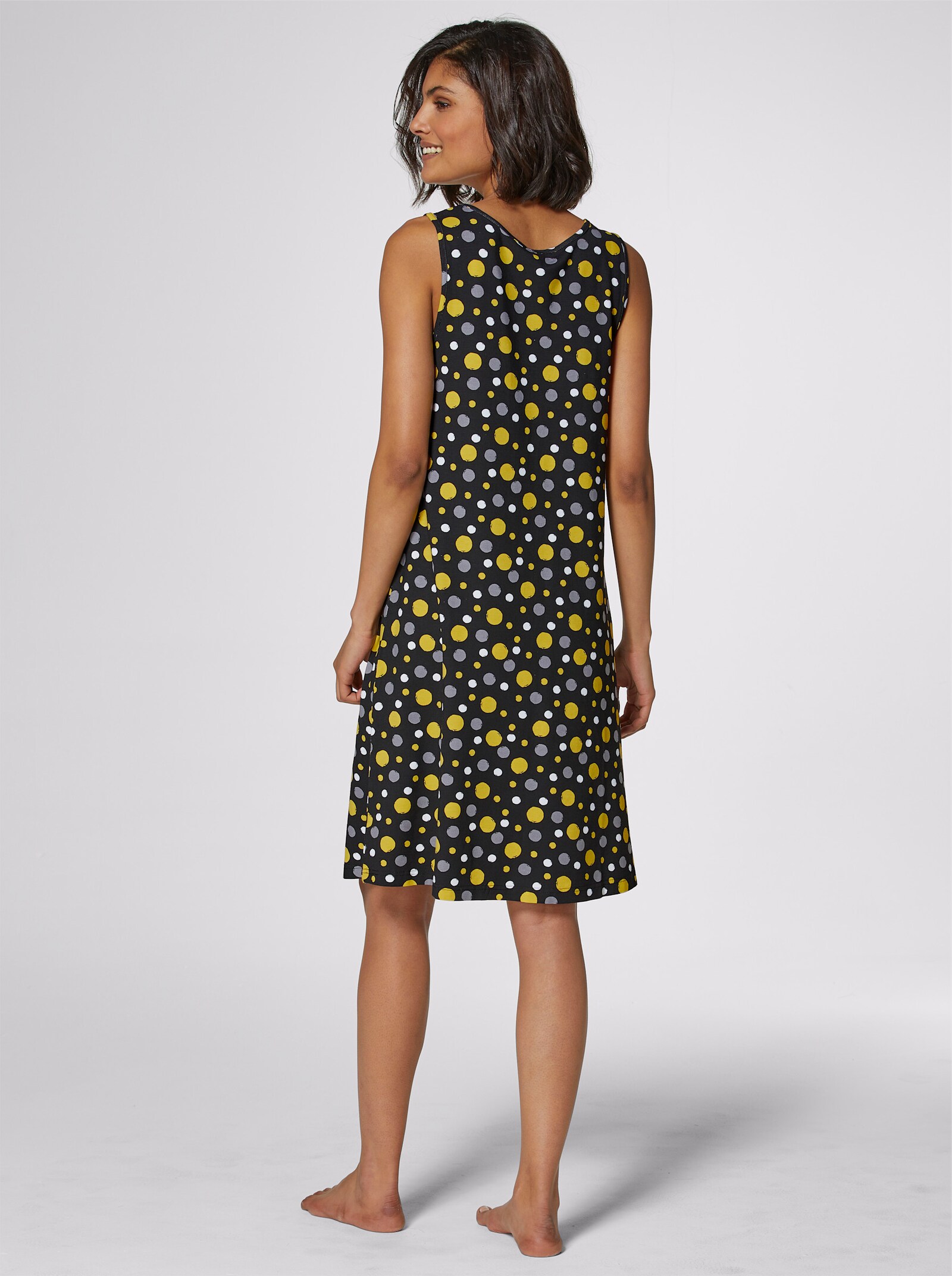 feel good Letní šaty s puntíkovým potiskem - černá-puntík
