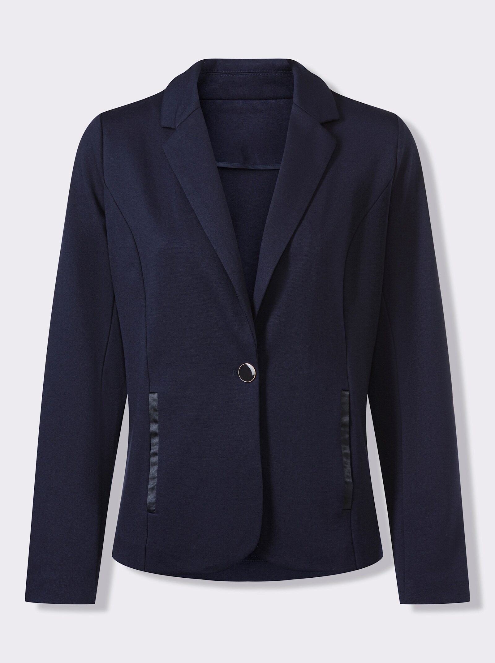 Blazer in Jersey-Qualität - marine