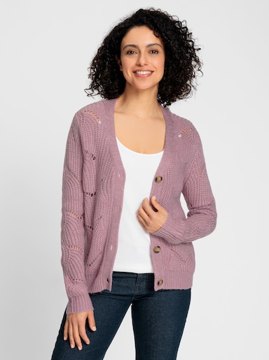 Strickjacke - mauve