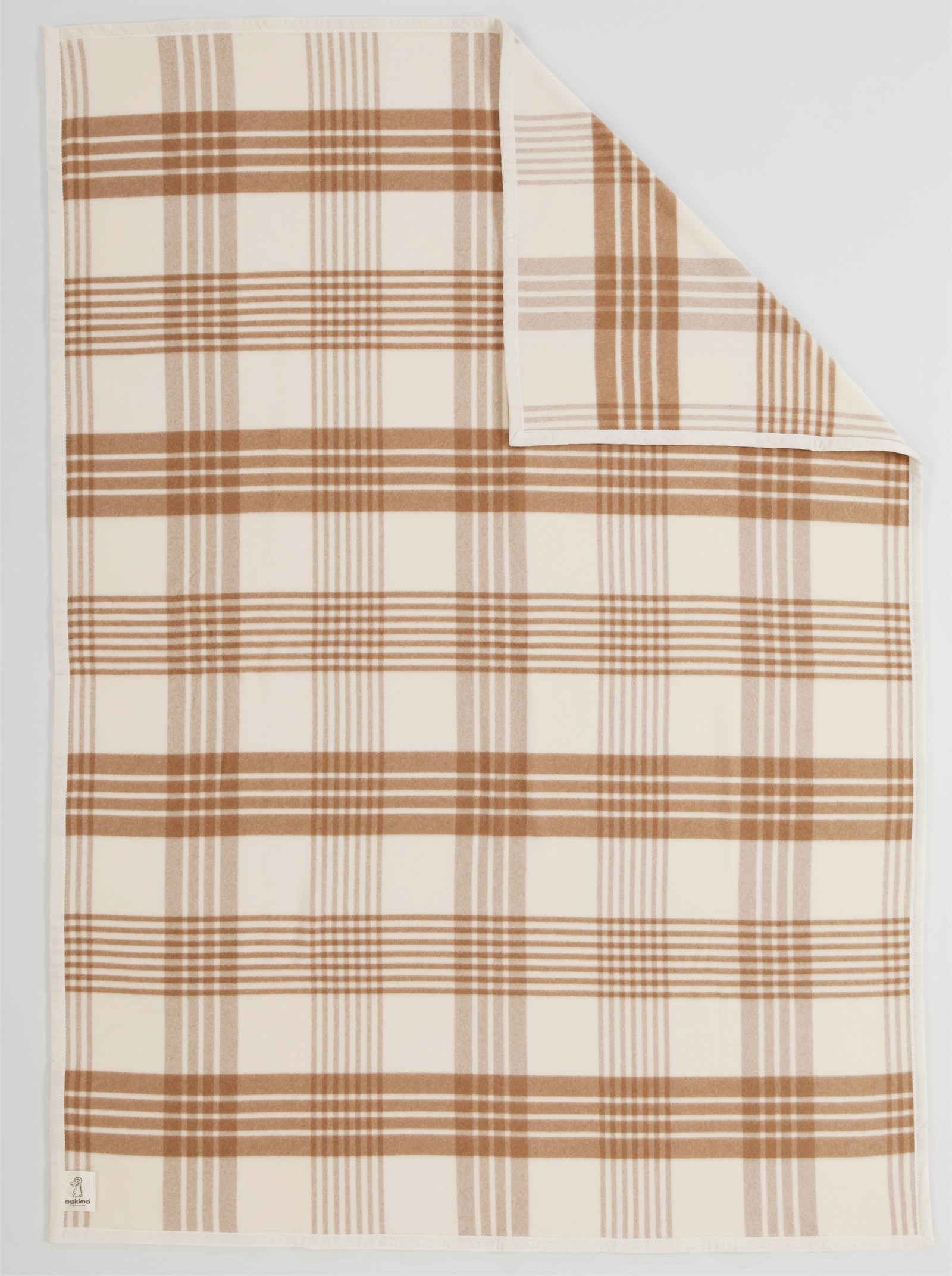 Eskimo deken van natuurhaar - naturel/beige