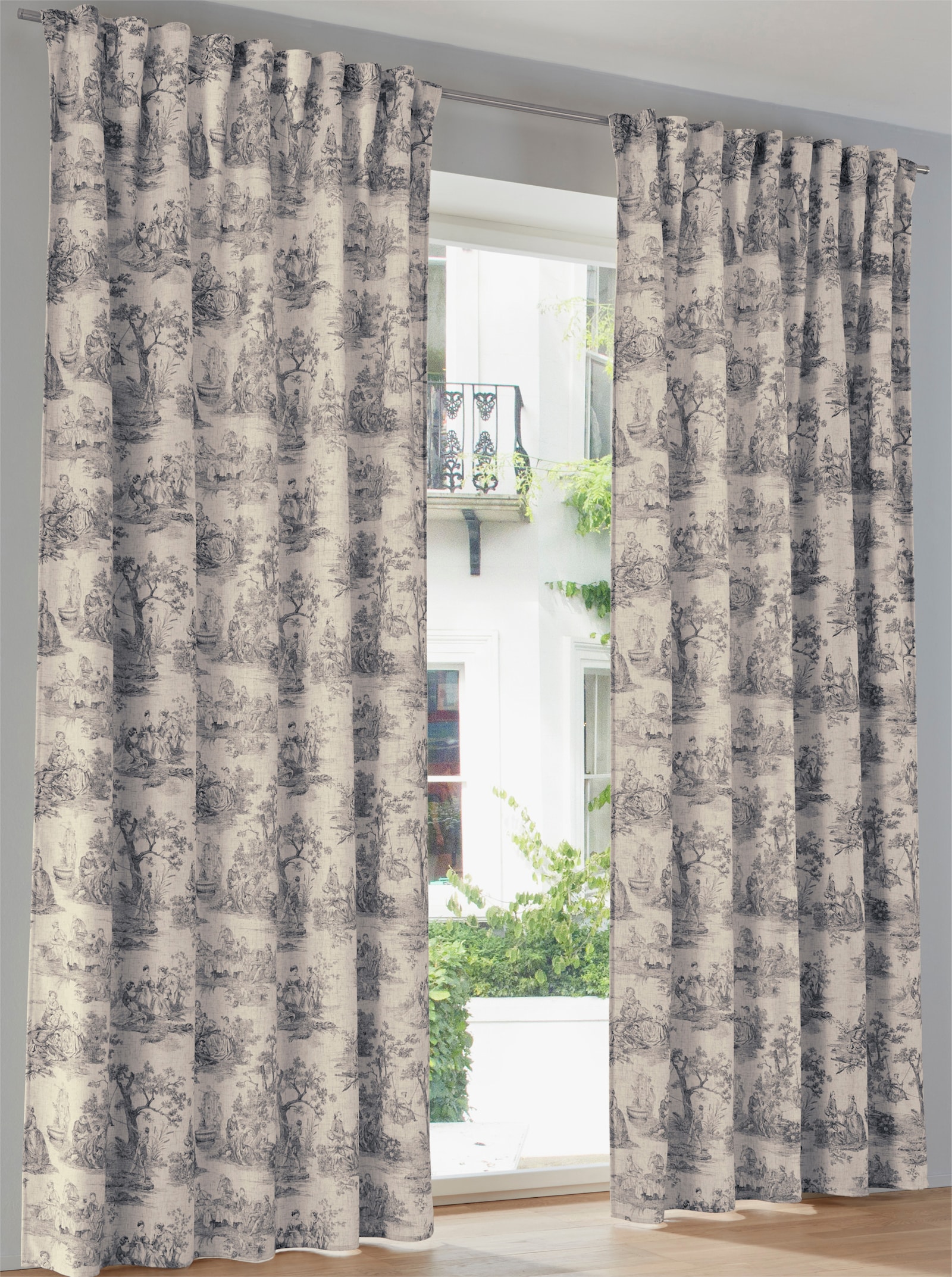 heine home Dekoschal - weiß-grau