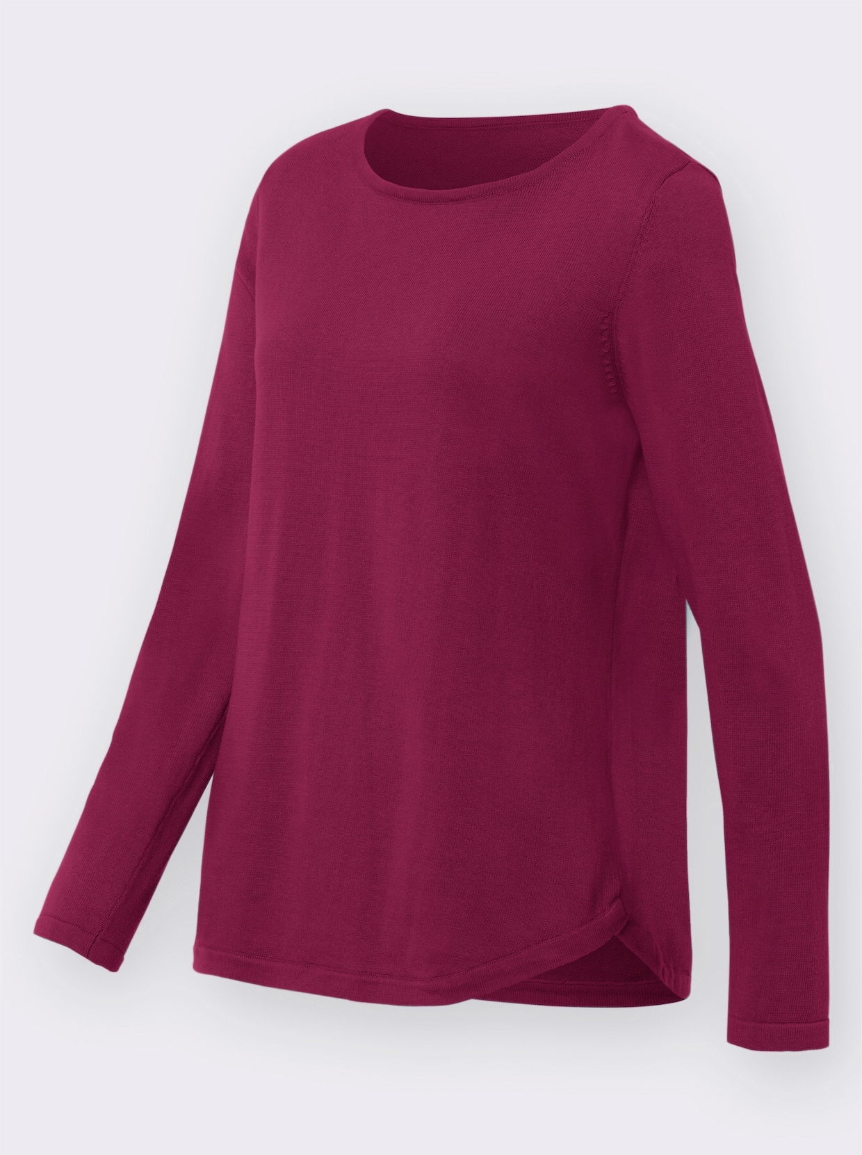 Pull en coton - bordeaux