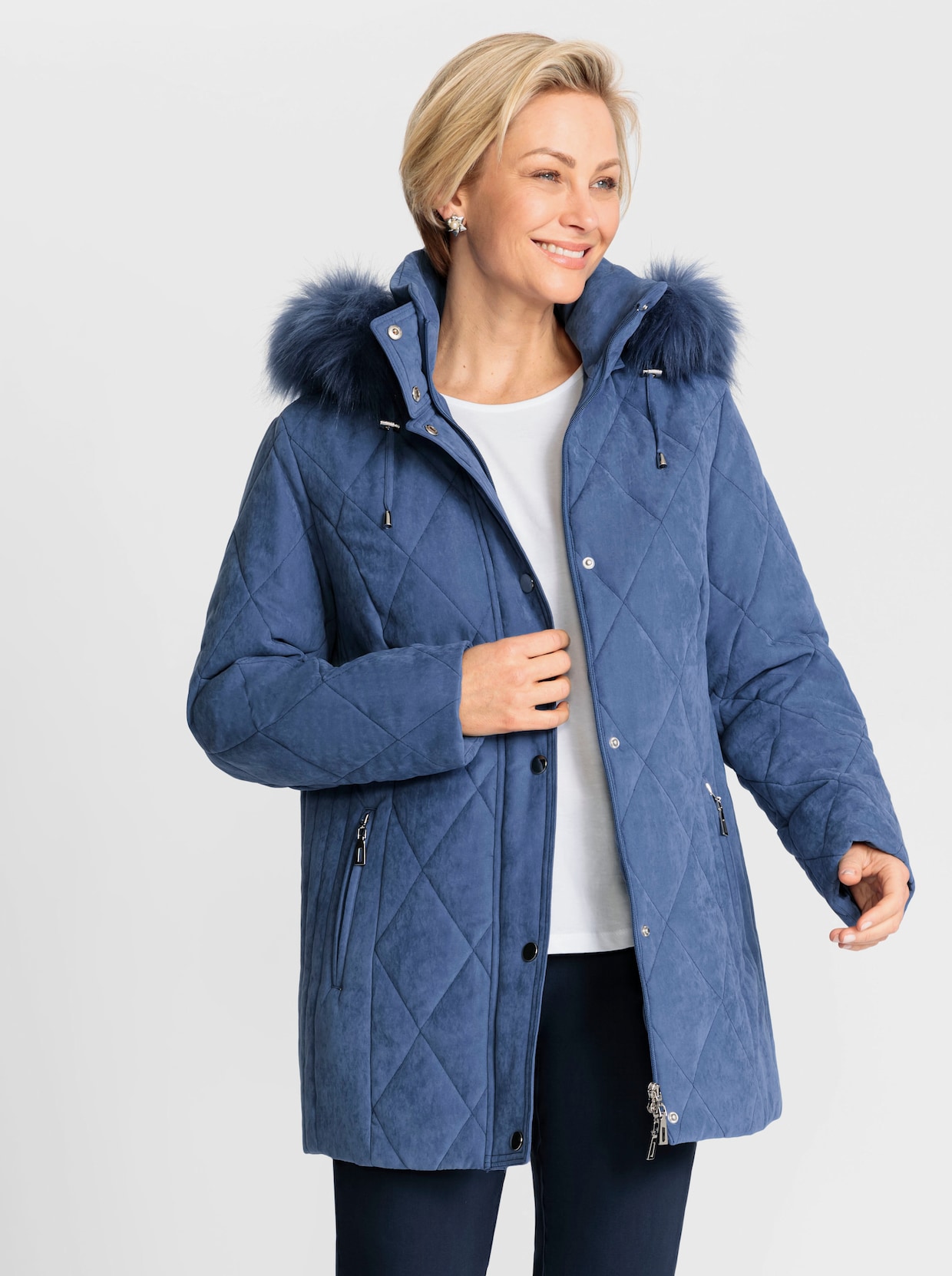 Jacke - jeansblau