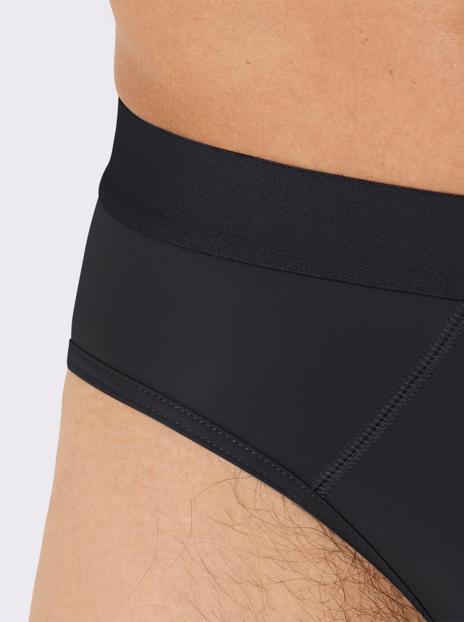 wäschepur men Slip - schwarz