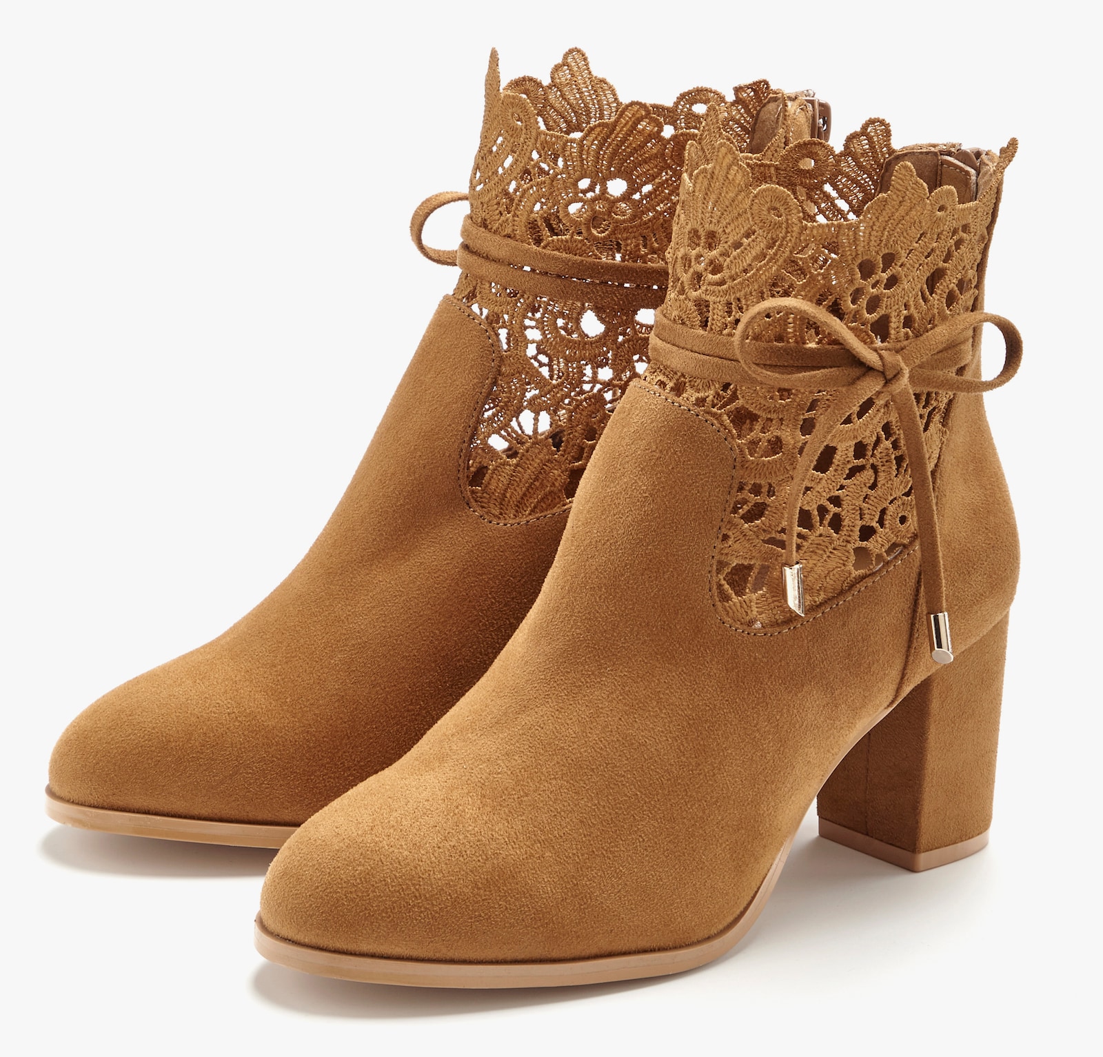 LASCANA High-Heel-Stiefelette - camelfarben