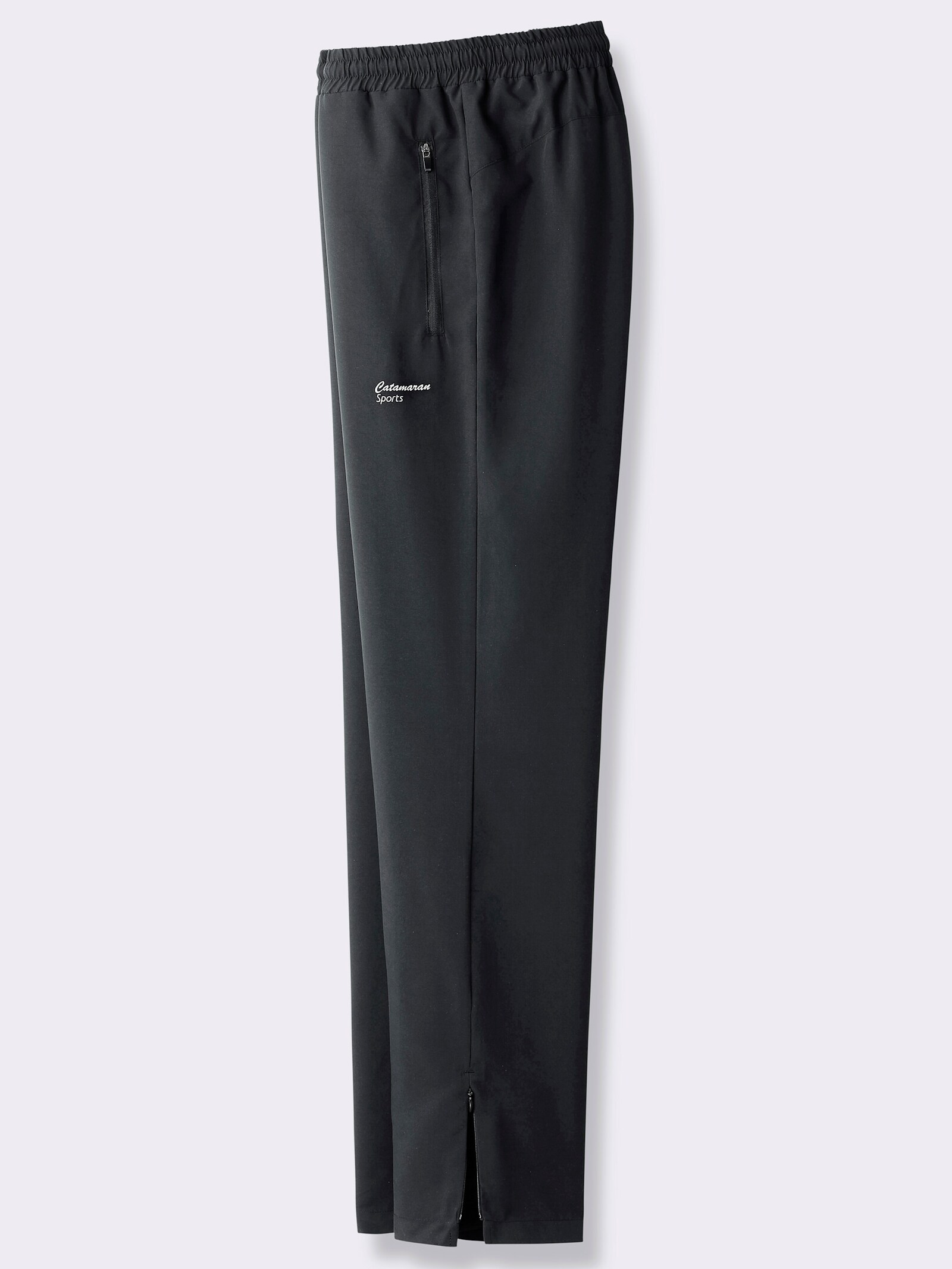 Catamaran Sports Sporthose mit Reißverschluss am Saum - schwarz
