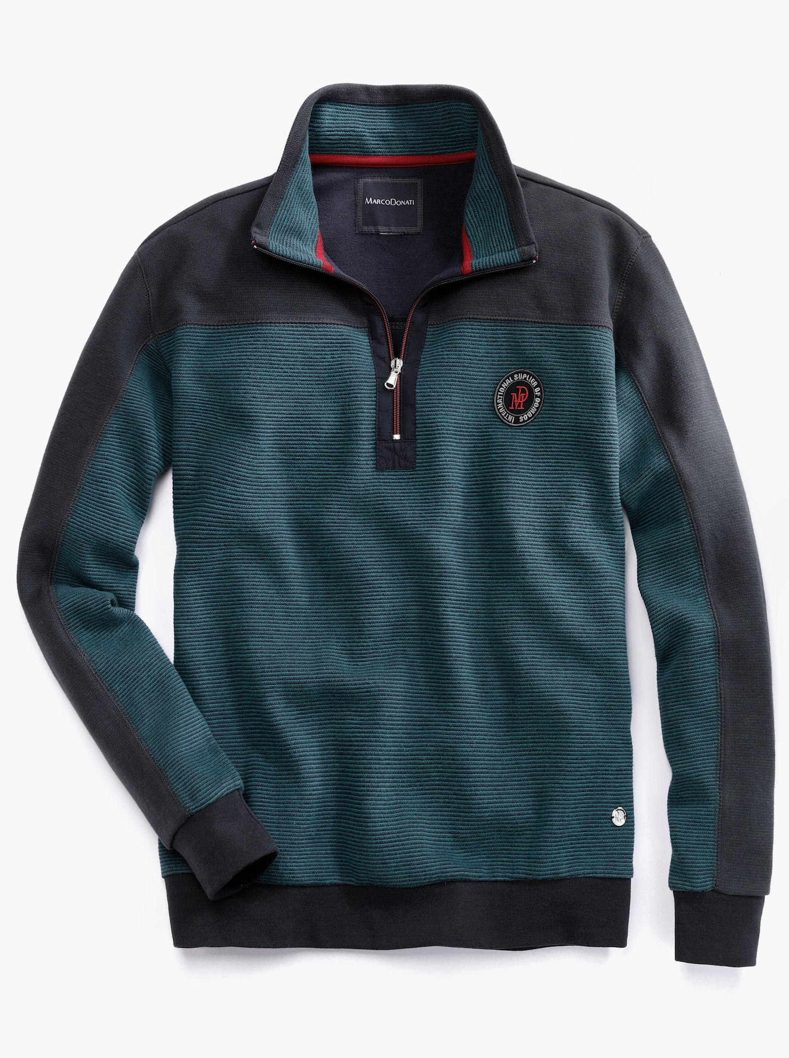Marco Donati Sweatshirt - blau-grün