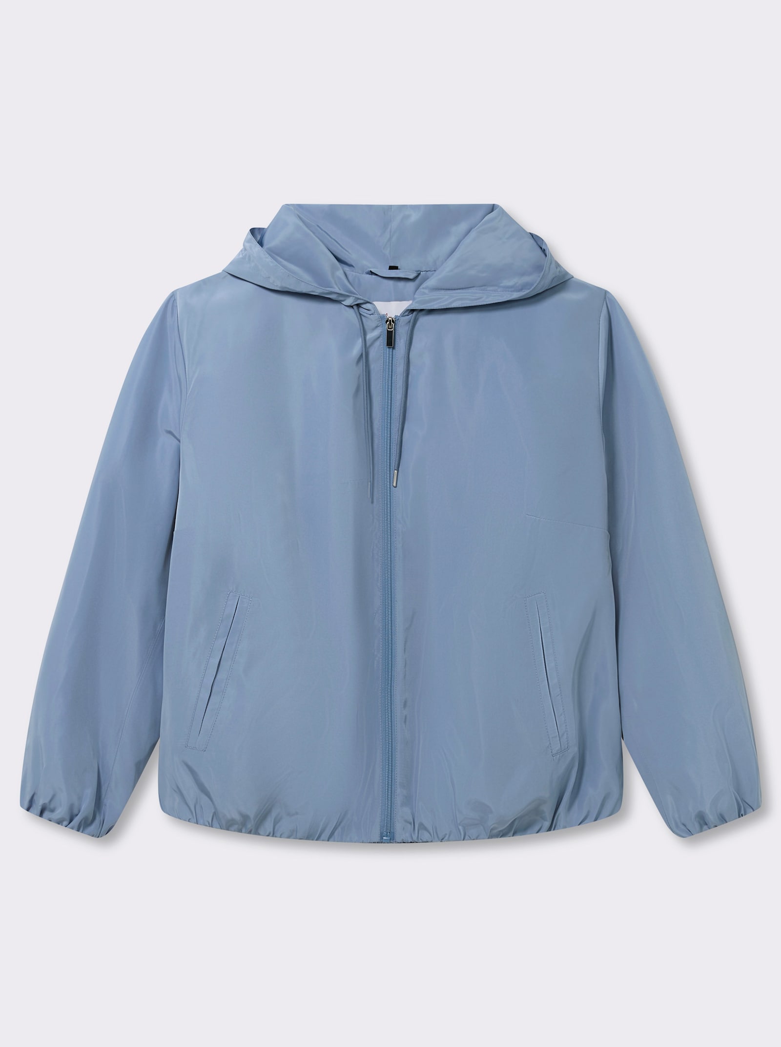 sheego Blouson mit Kapuze und Gummibund - bleu