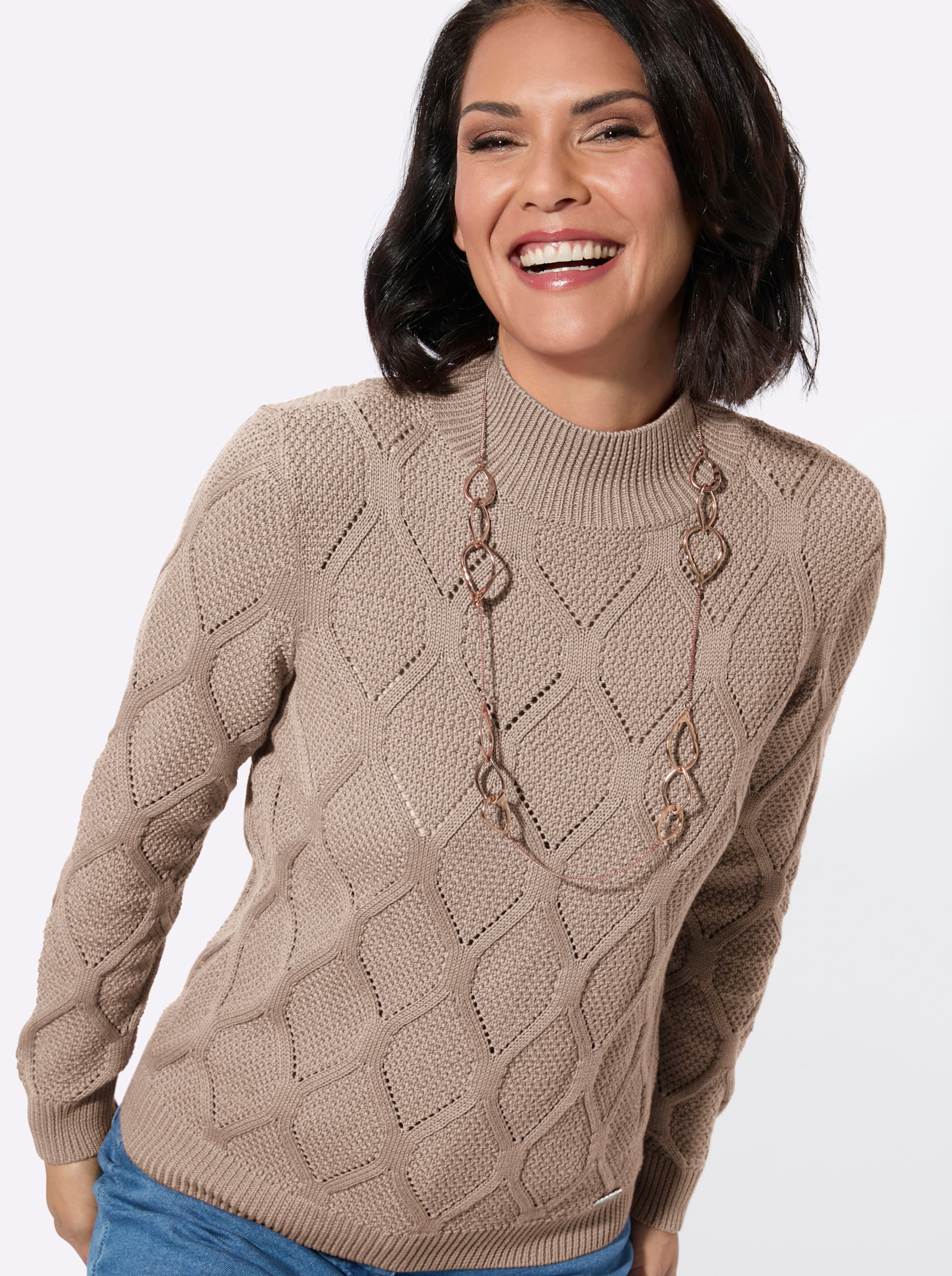 Thumbnail - Stehkragenpullover