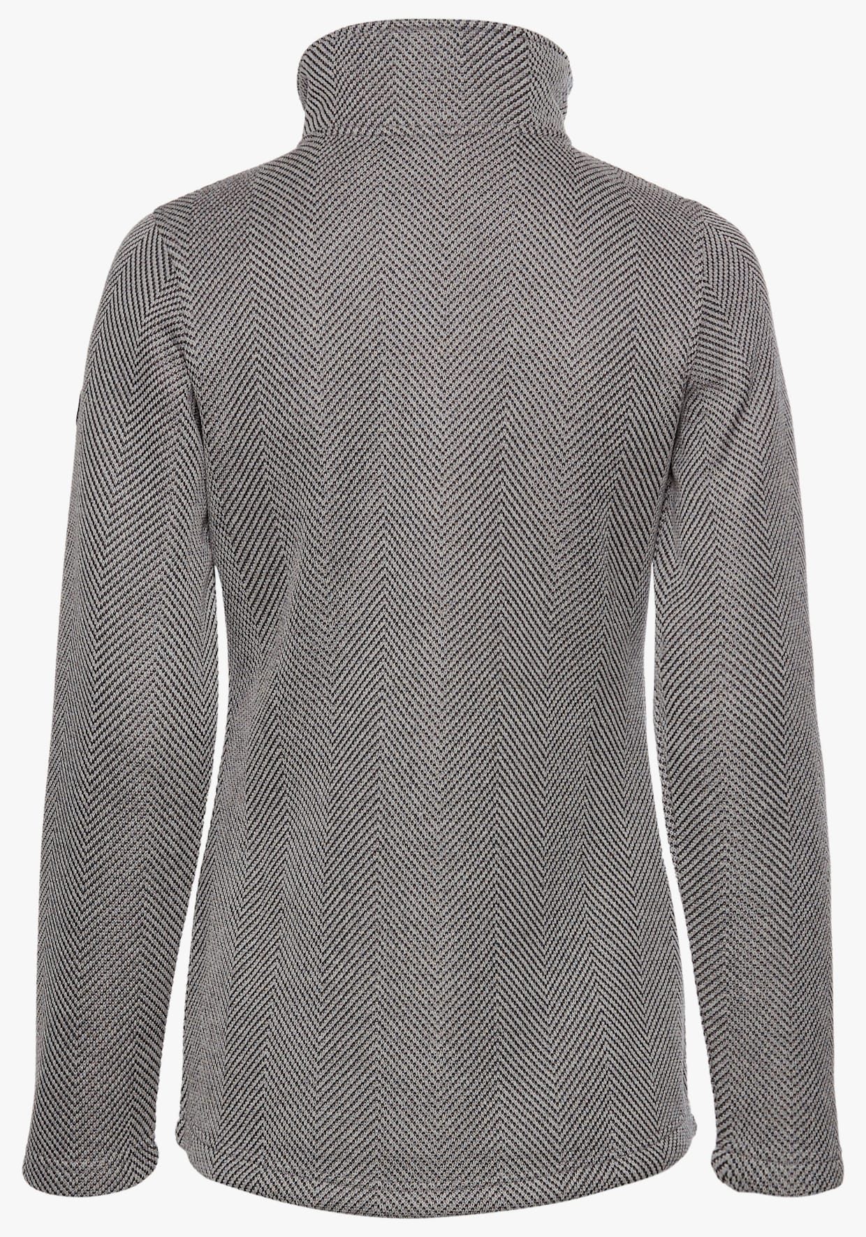 Strickfleecejacke - graumeliert