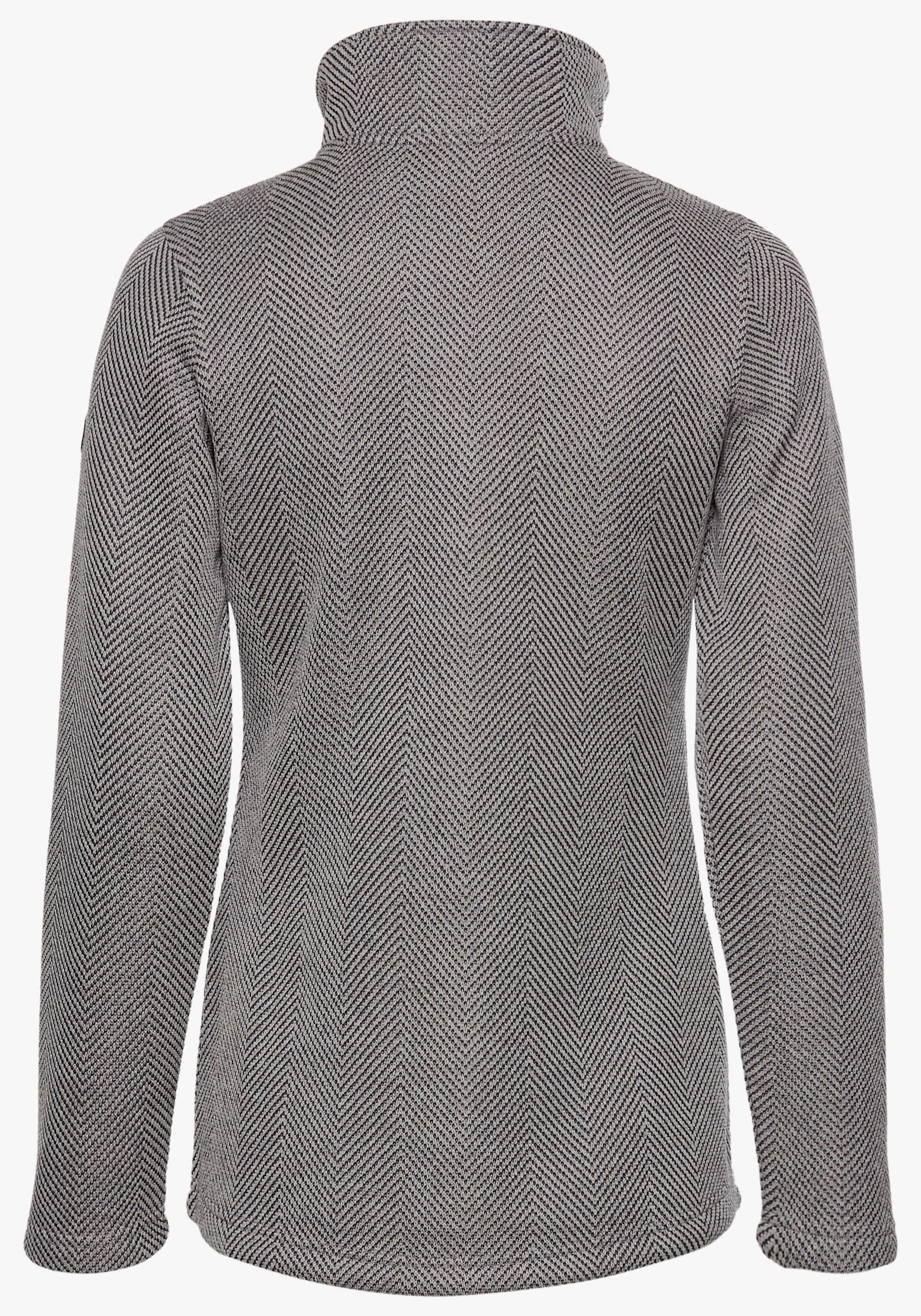 Polarino Strickfleecejacke - graumeliert