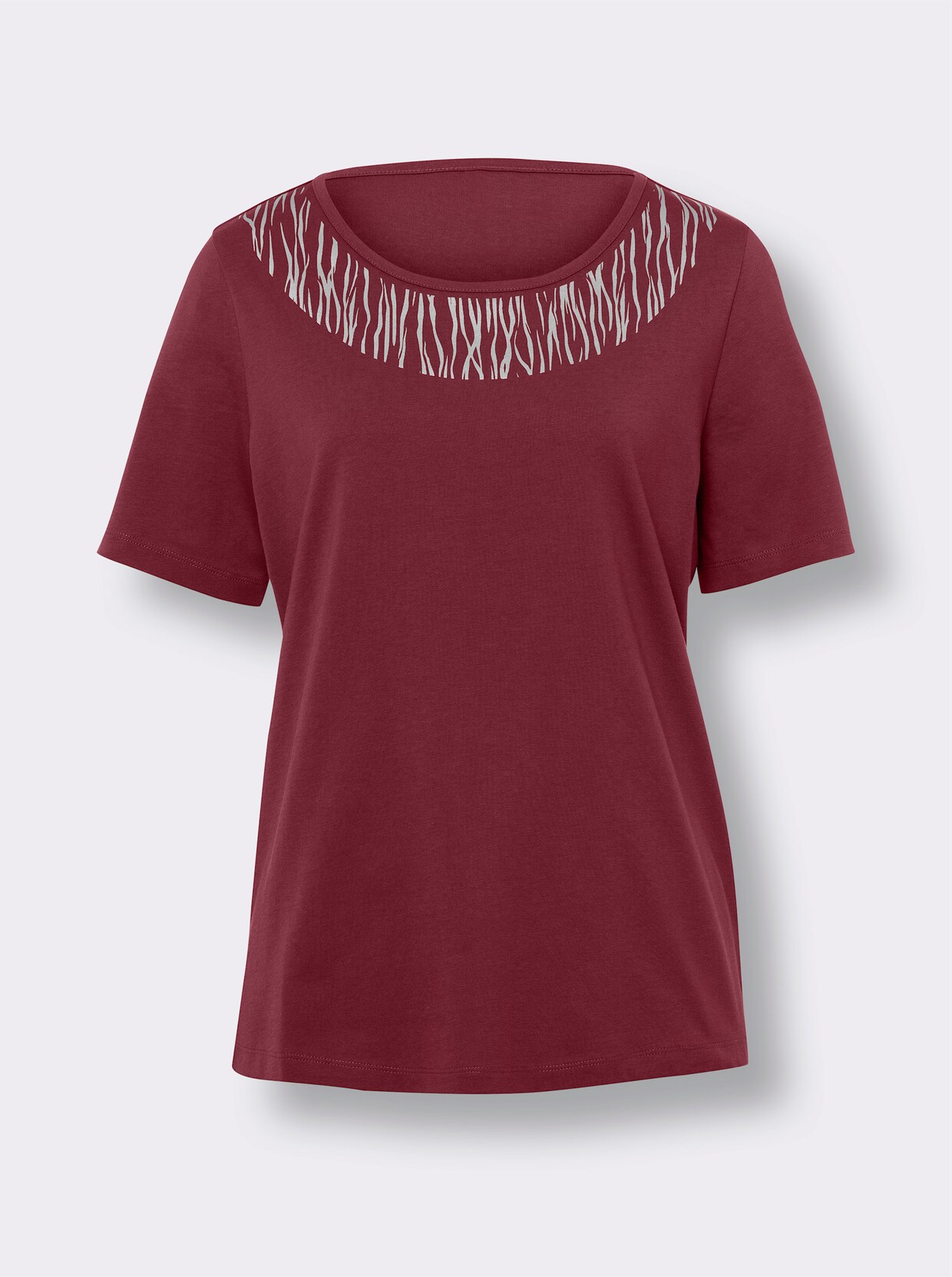 Shirt met korte mouwen - donkerrood