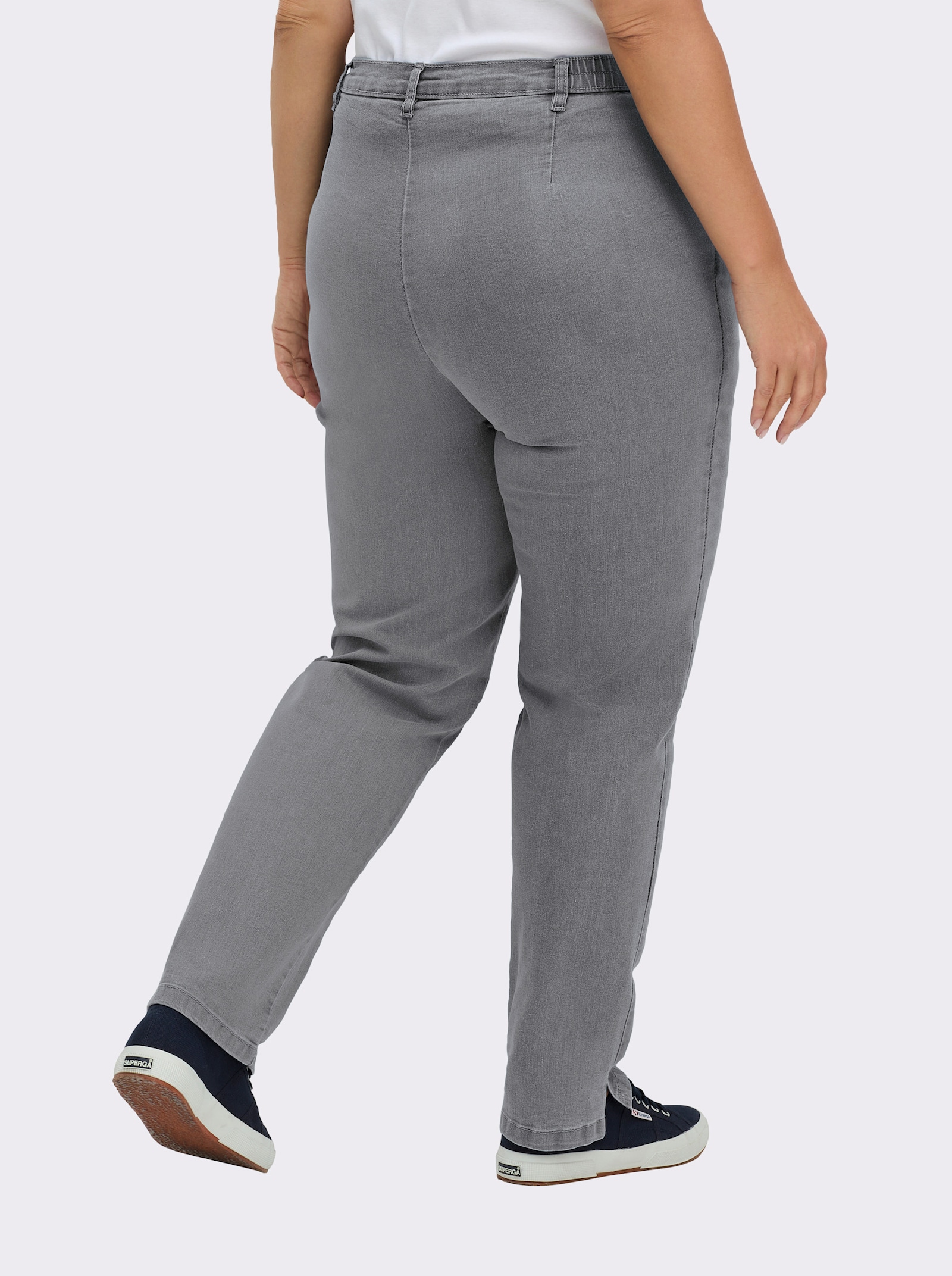 Jeans mit Stretch-Anteil - grey-denim