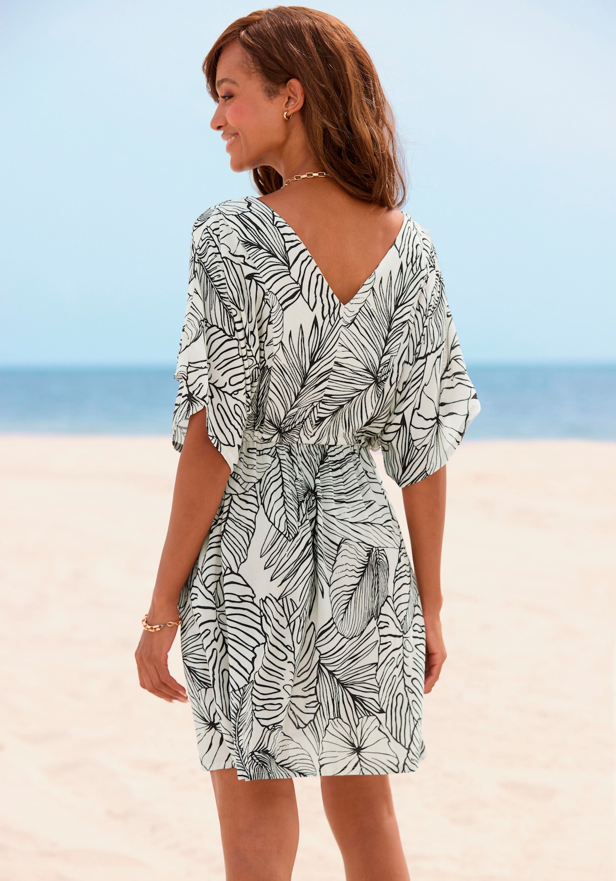s.Oliver Longtunika - creme-schwarz