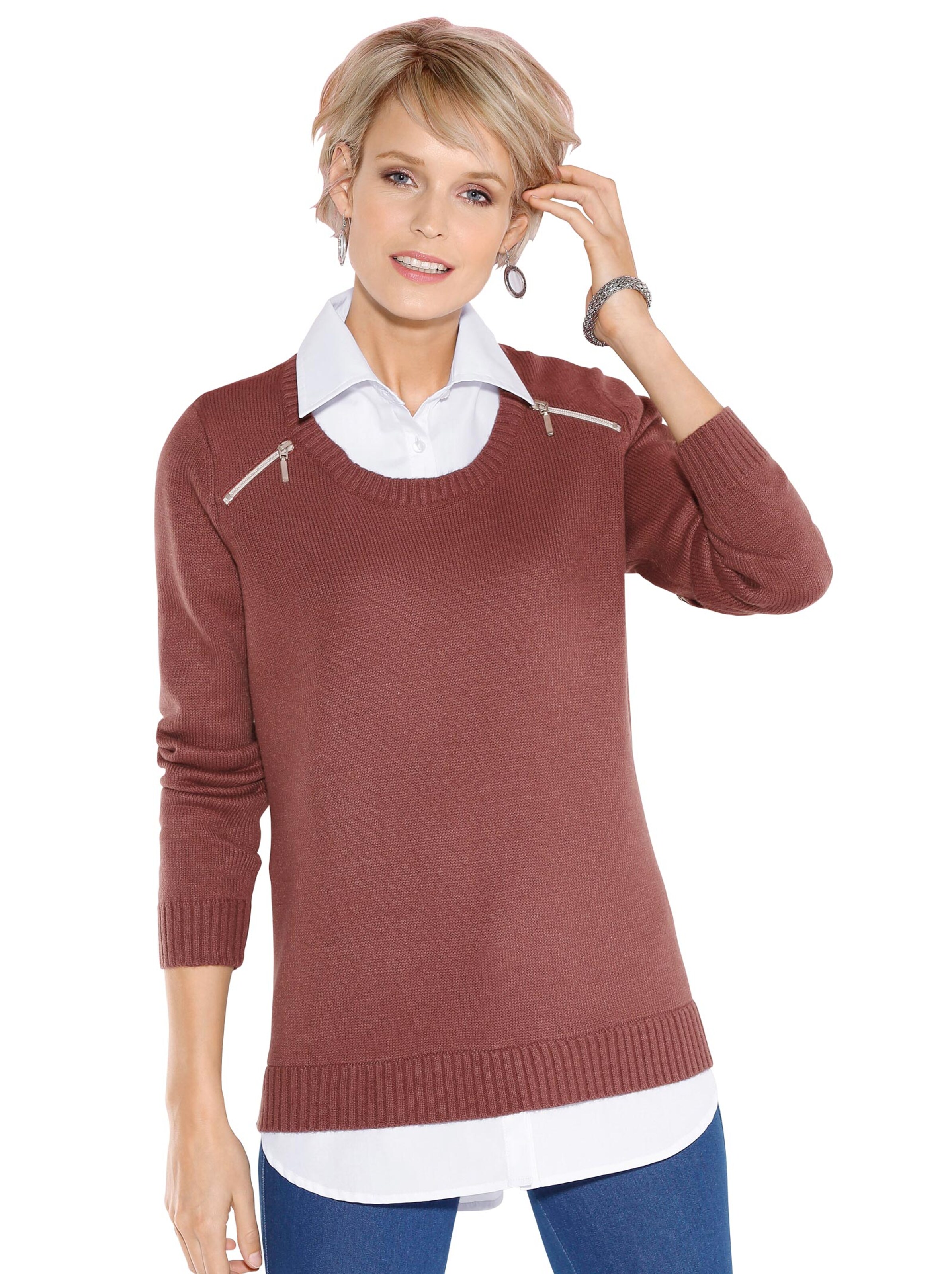 Pullover - rosenholz