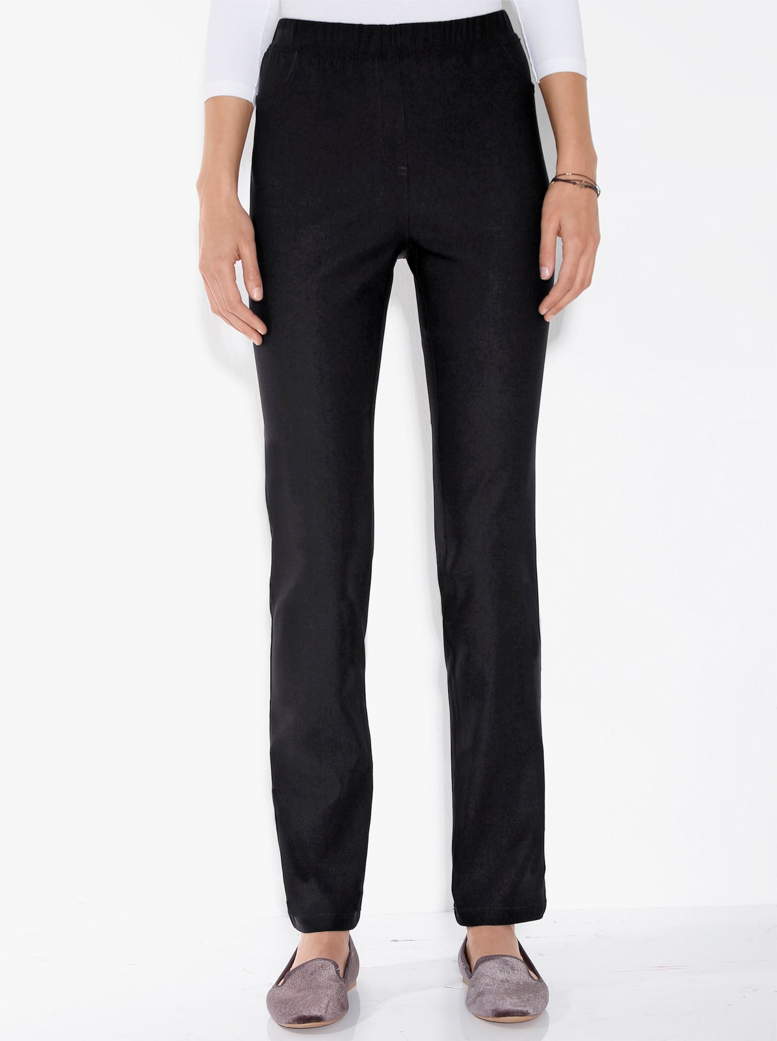 Broek van binnen opgeruwd - zwart