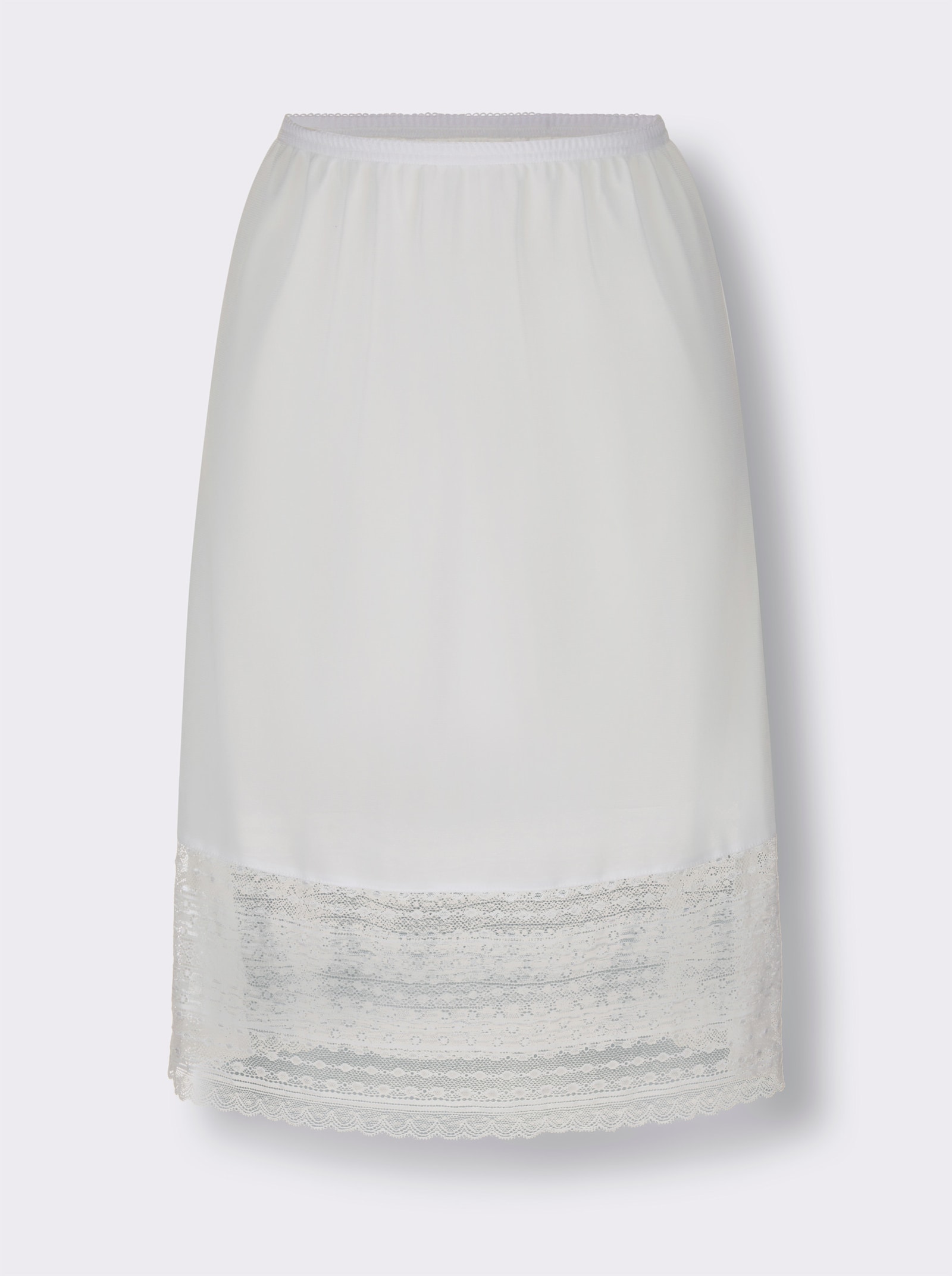 wäschepur Unterrock mit Spitzen-Abschluss - weiss