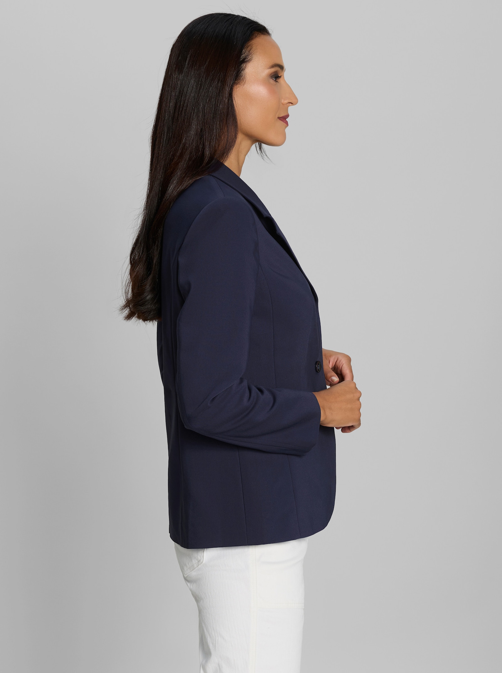 heine Blazer mit Schulterpolstern - marine