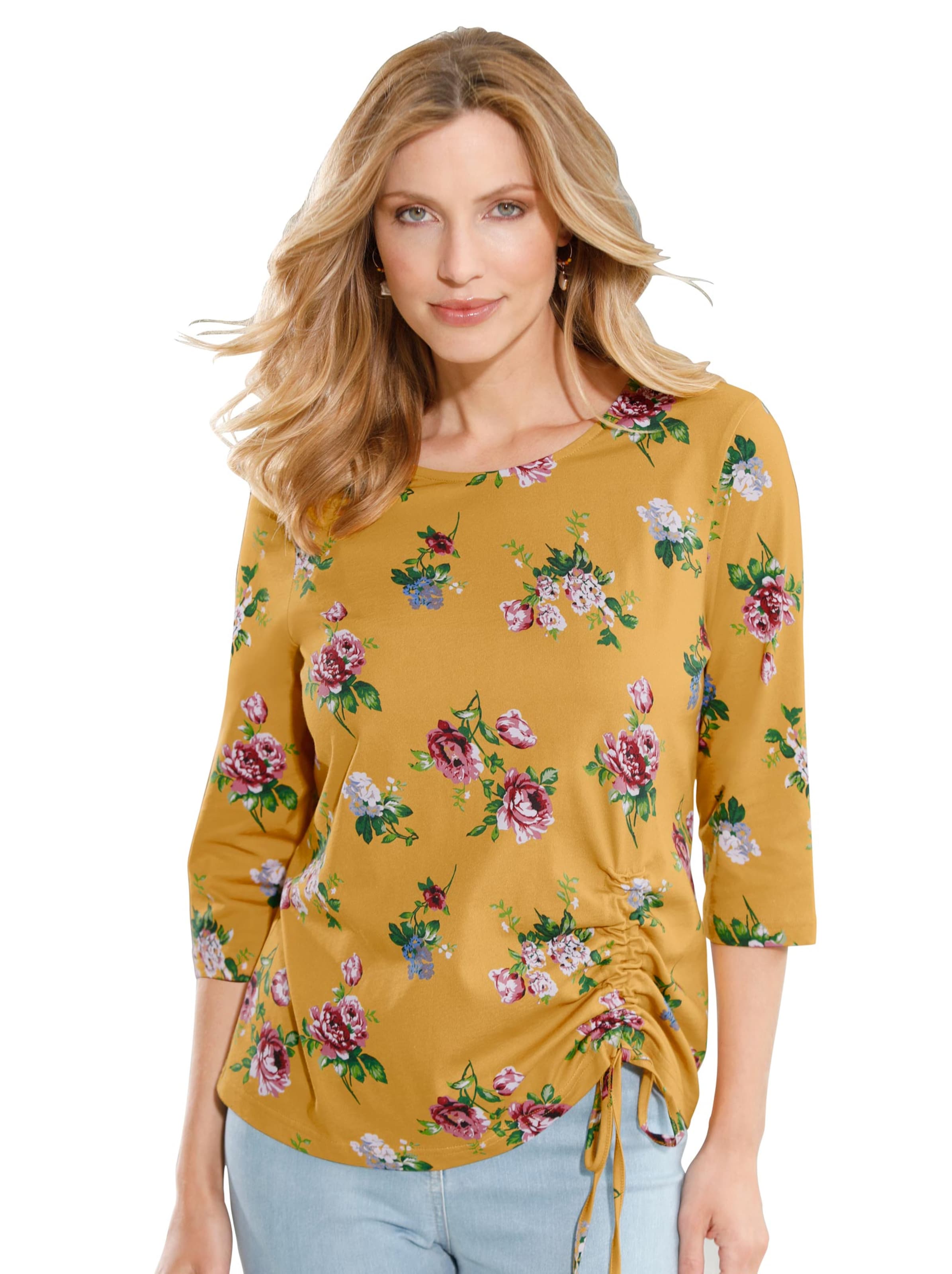 Shirt - ocker-bedruckt