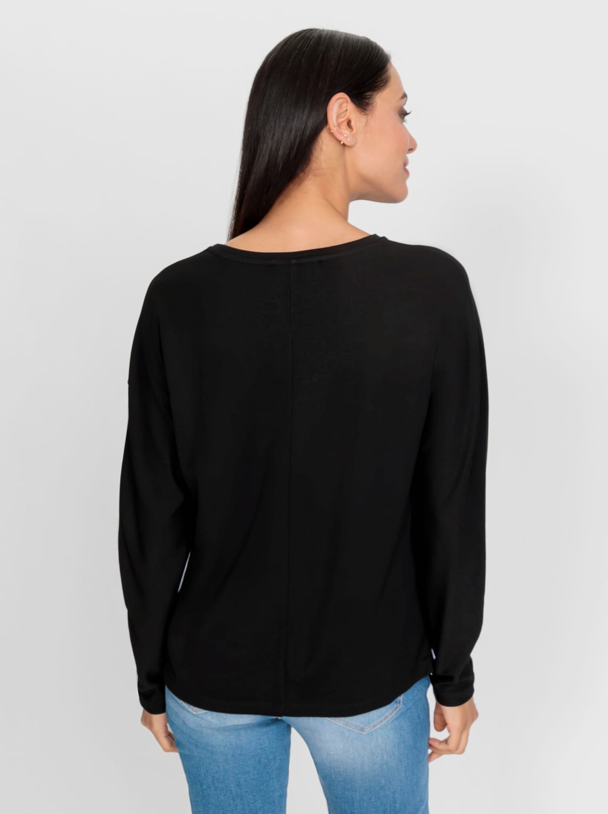 heine Vleermuisshirt - zwart/ecru