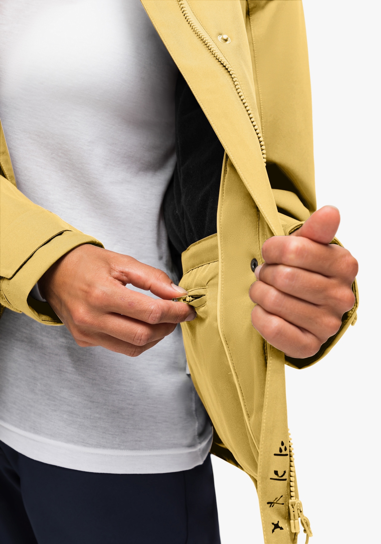 Allwetterjacke - yellow finch