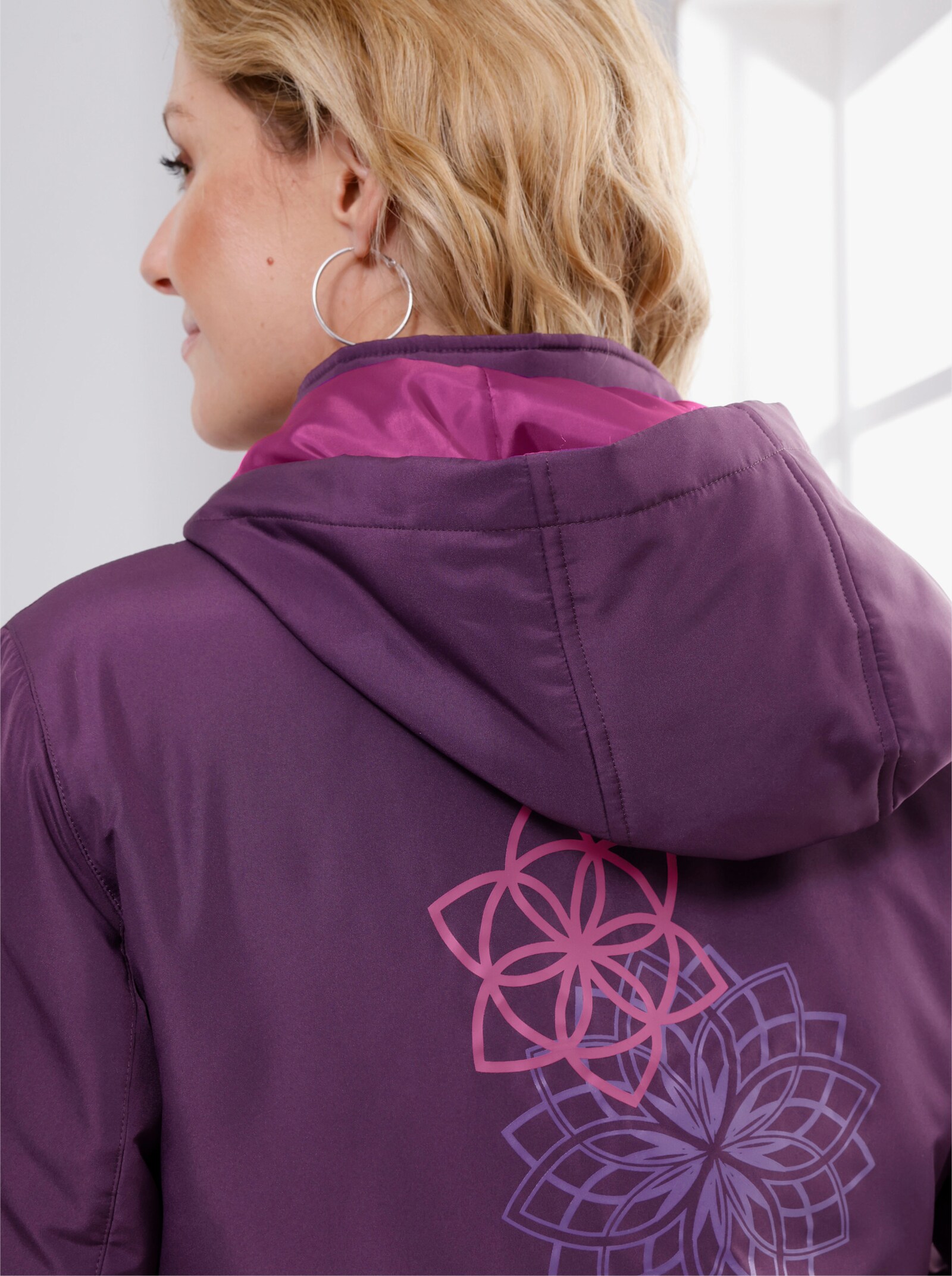 Jacke mit Druck-Motiv - traube