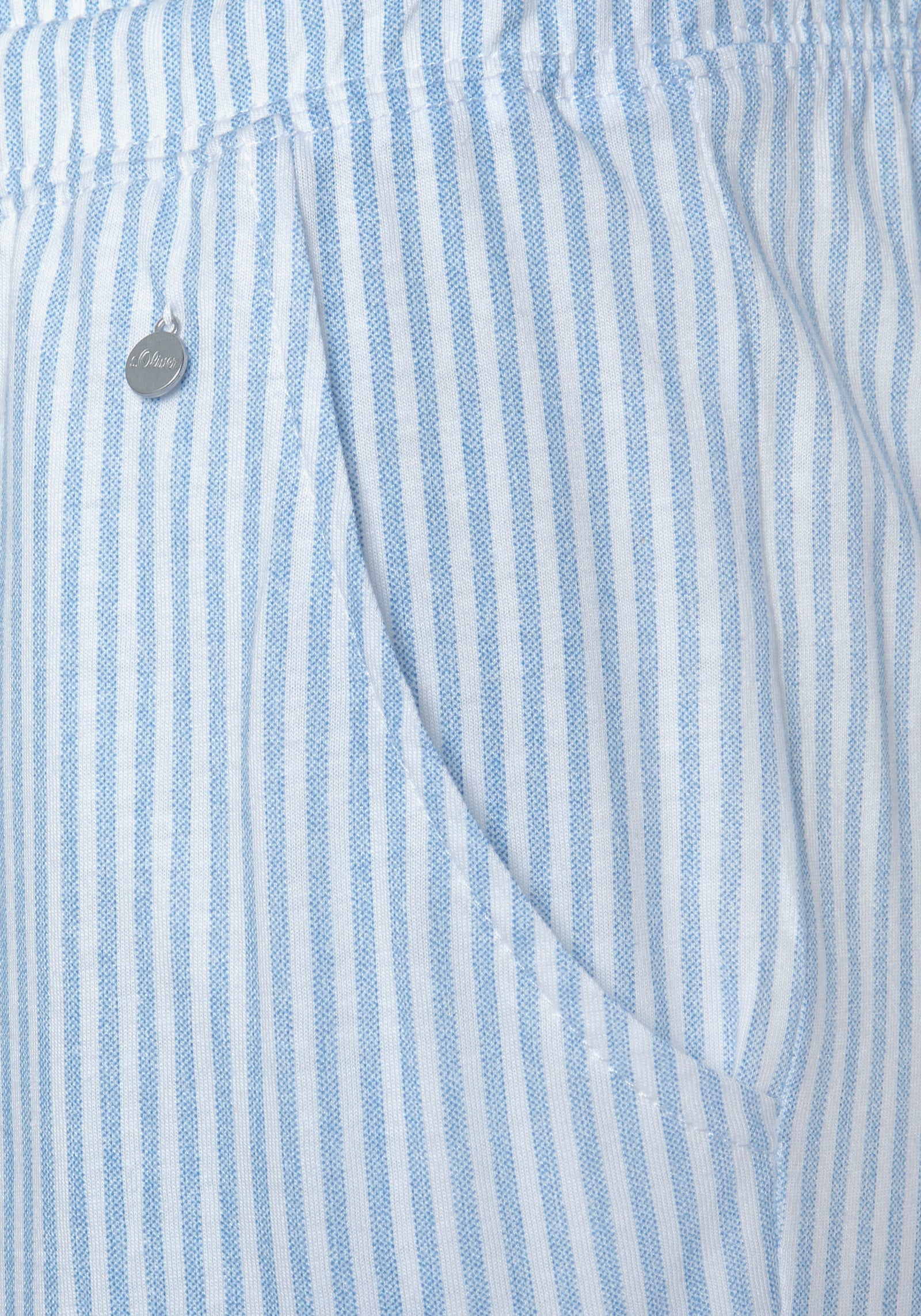 s.Oliver Bas de pyjama - bleu ciel à rayures