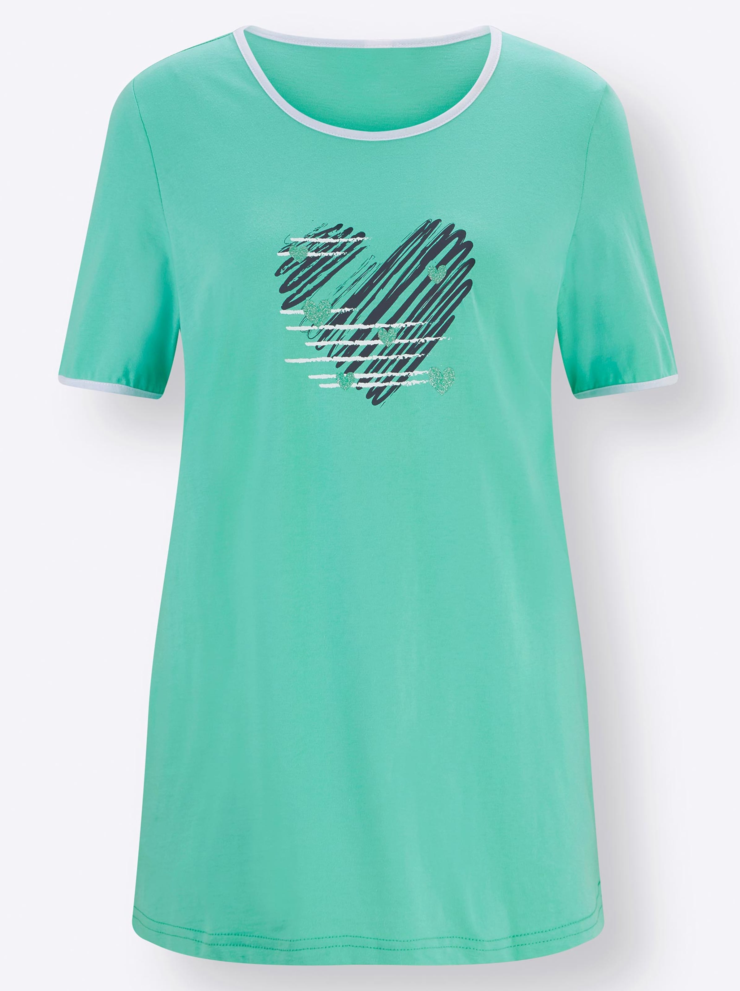 Damenmode Shirts Freizeitshirt in blaugrün Damenmode Shirts Freizeitshirt in blaugrün