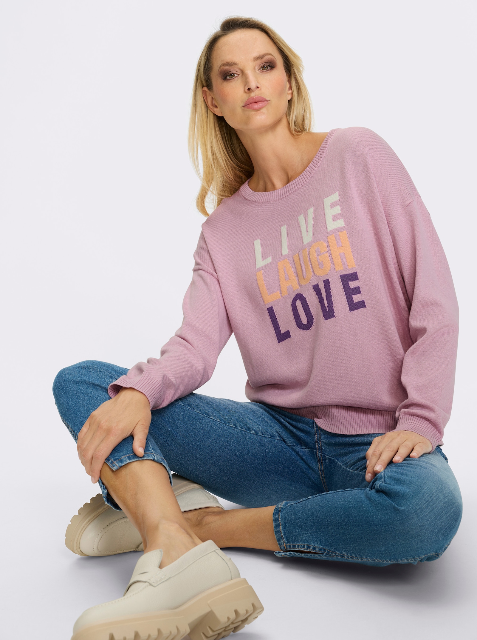 heine Feinstrickpullover - rosé