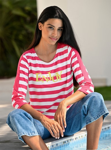 heine Ringelshirt - pink-weiß-geringelt