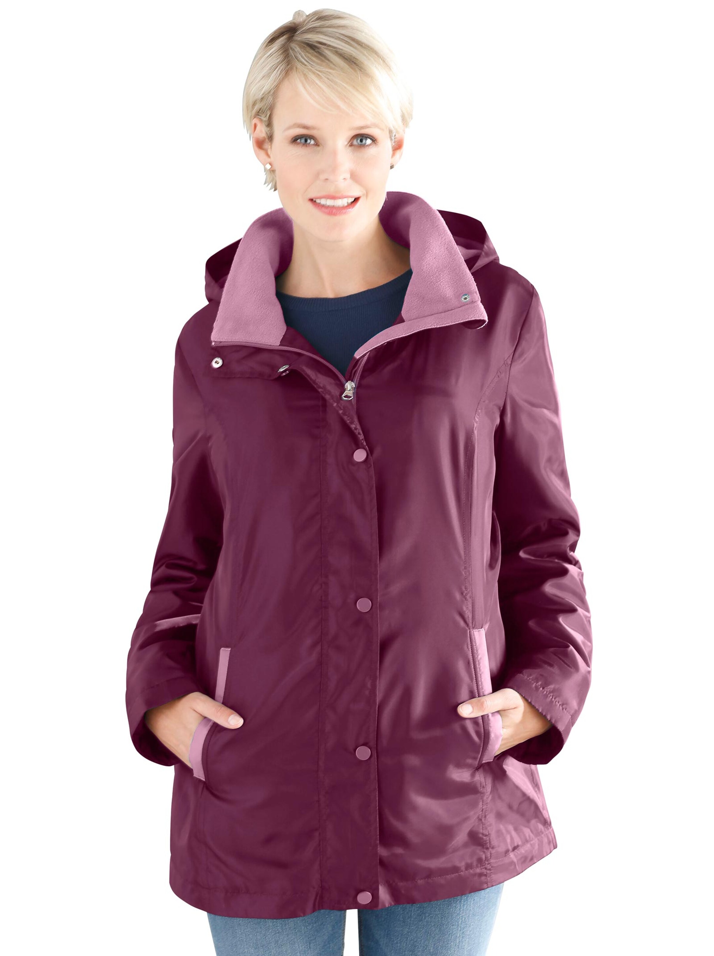 Jacke - dunkelmagenta-rosé