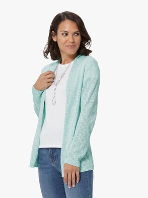 Strickjacke - mint-meliert