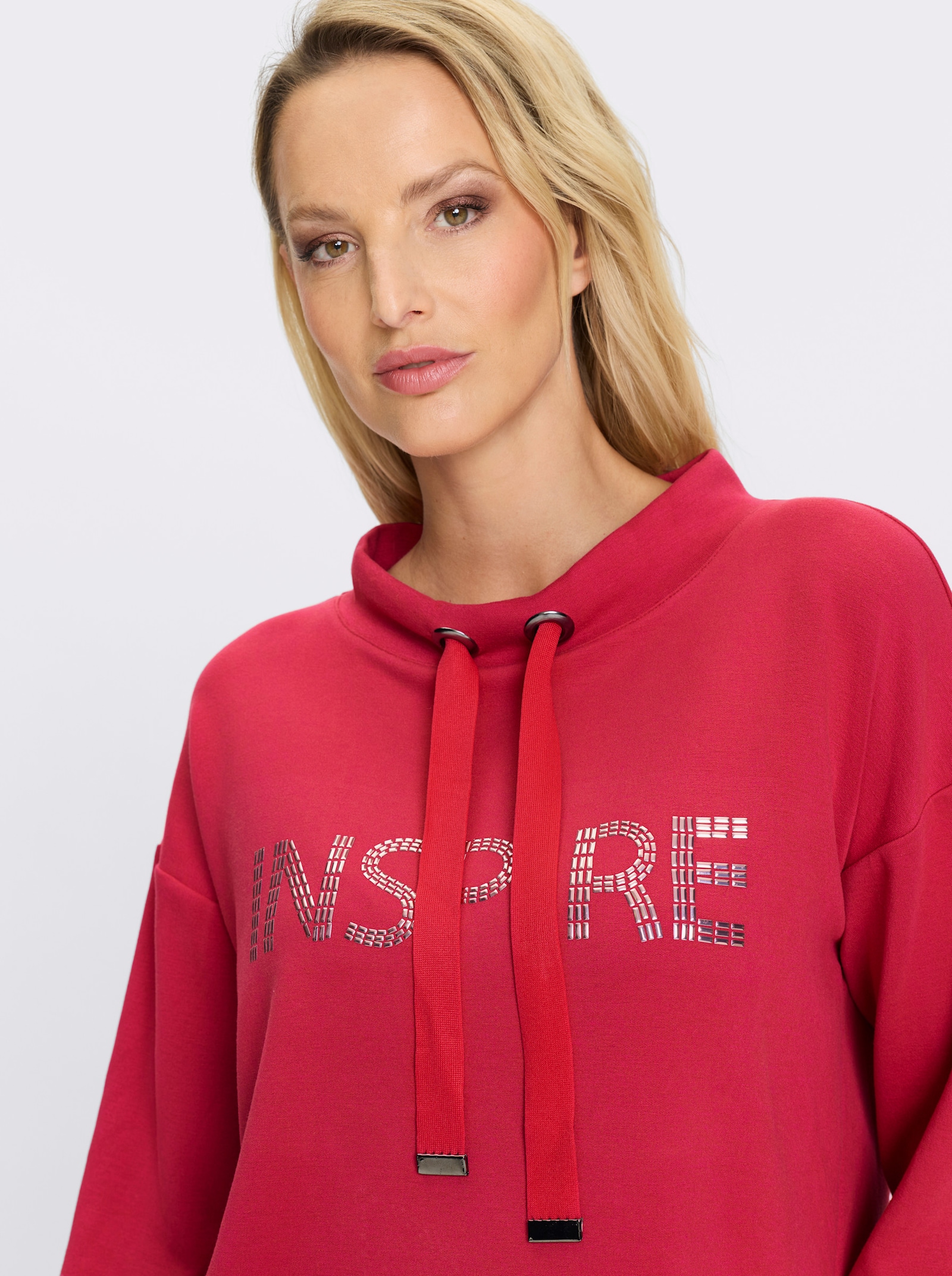 heine Sweatshirt mit Stehkragen - pink