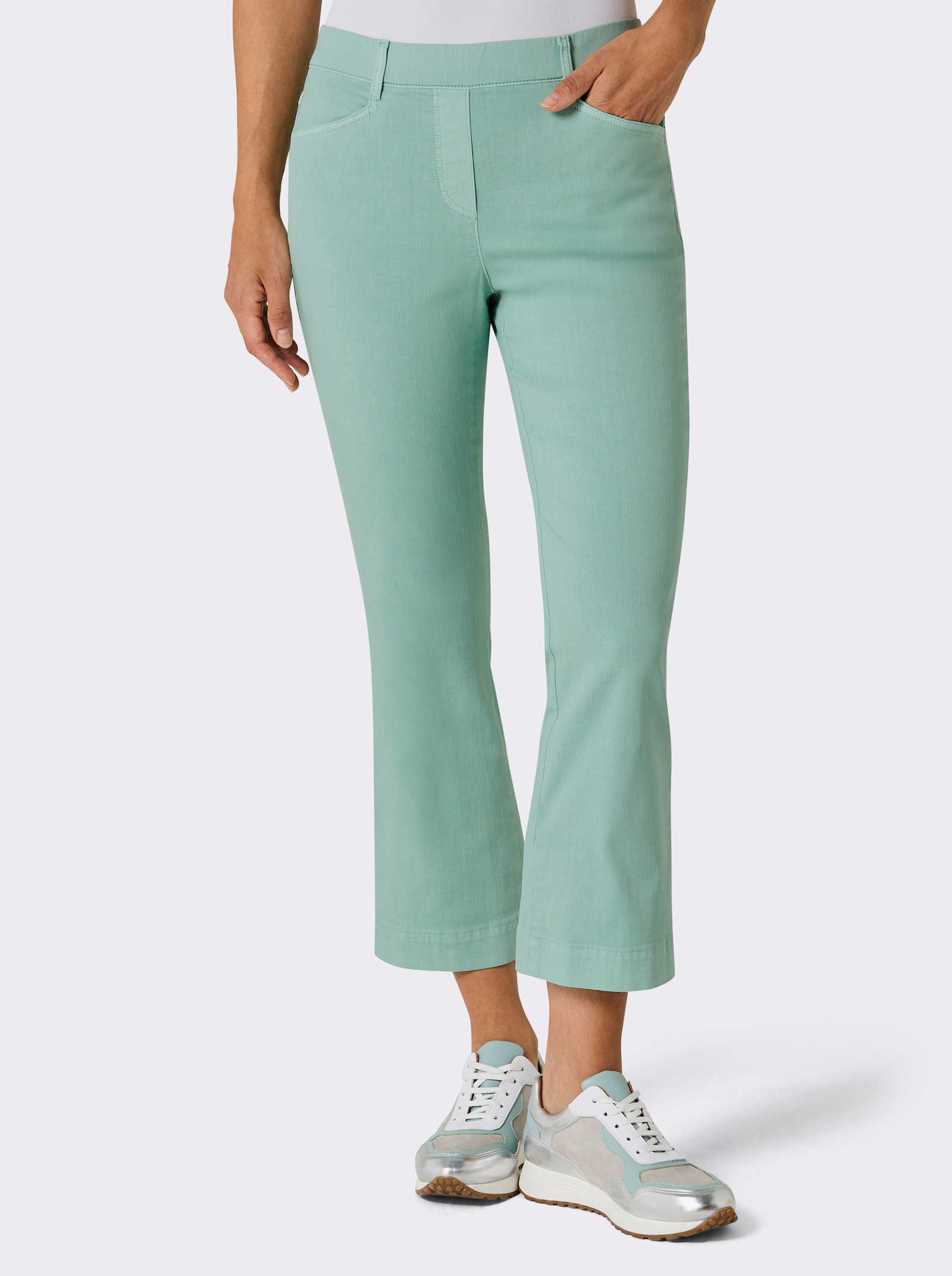 Ascari Schlupfjeans in 7/8-Länge - kalkmint